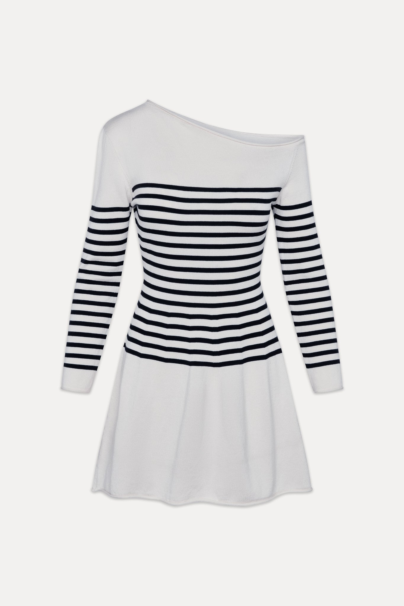 Boardwalk Off Shoulder Mini Dress - Ivory - Image 3