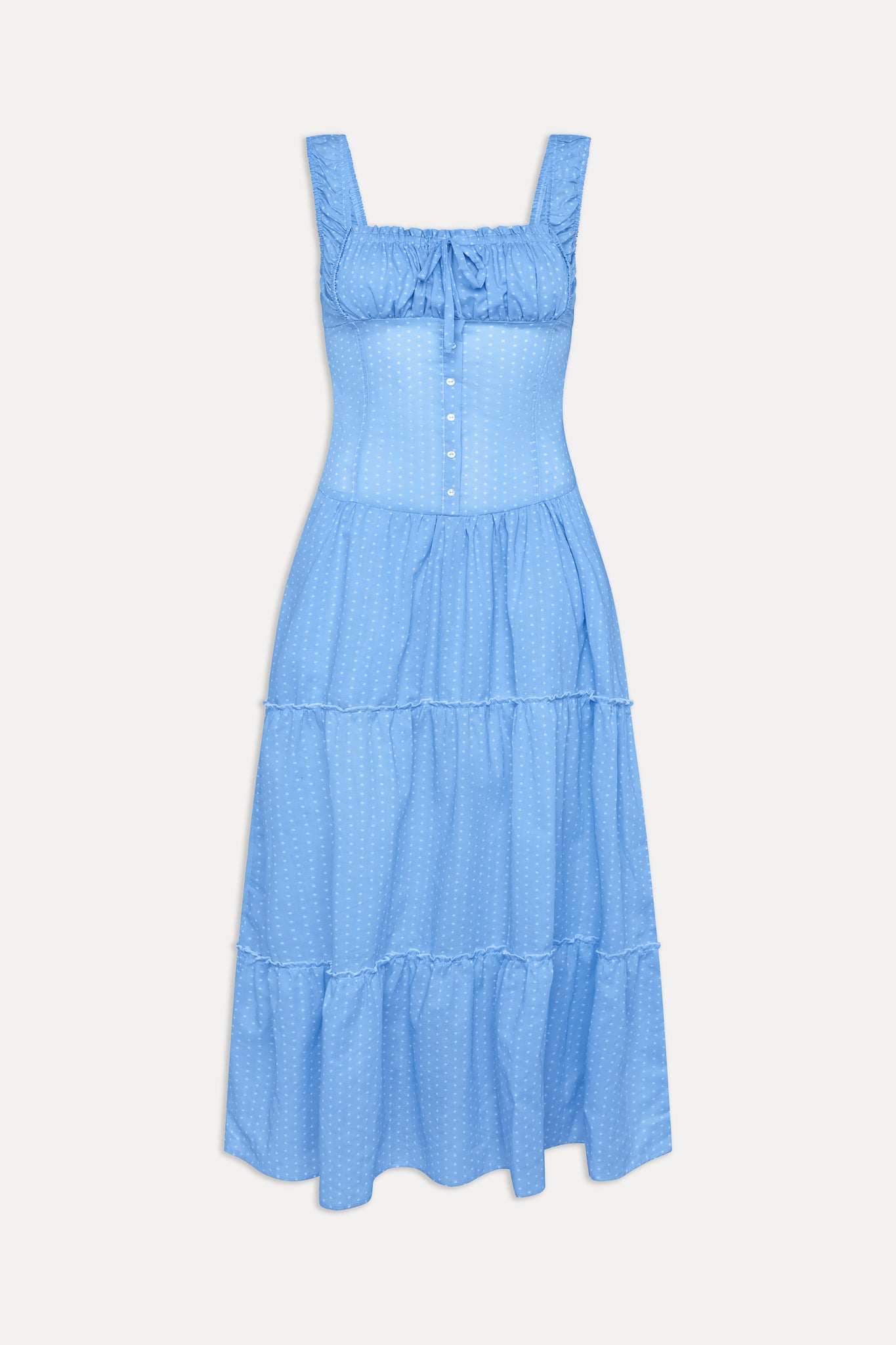 Christabelle Polka Dot Maxi Dress - Raindrop - Image 3