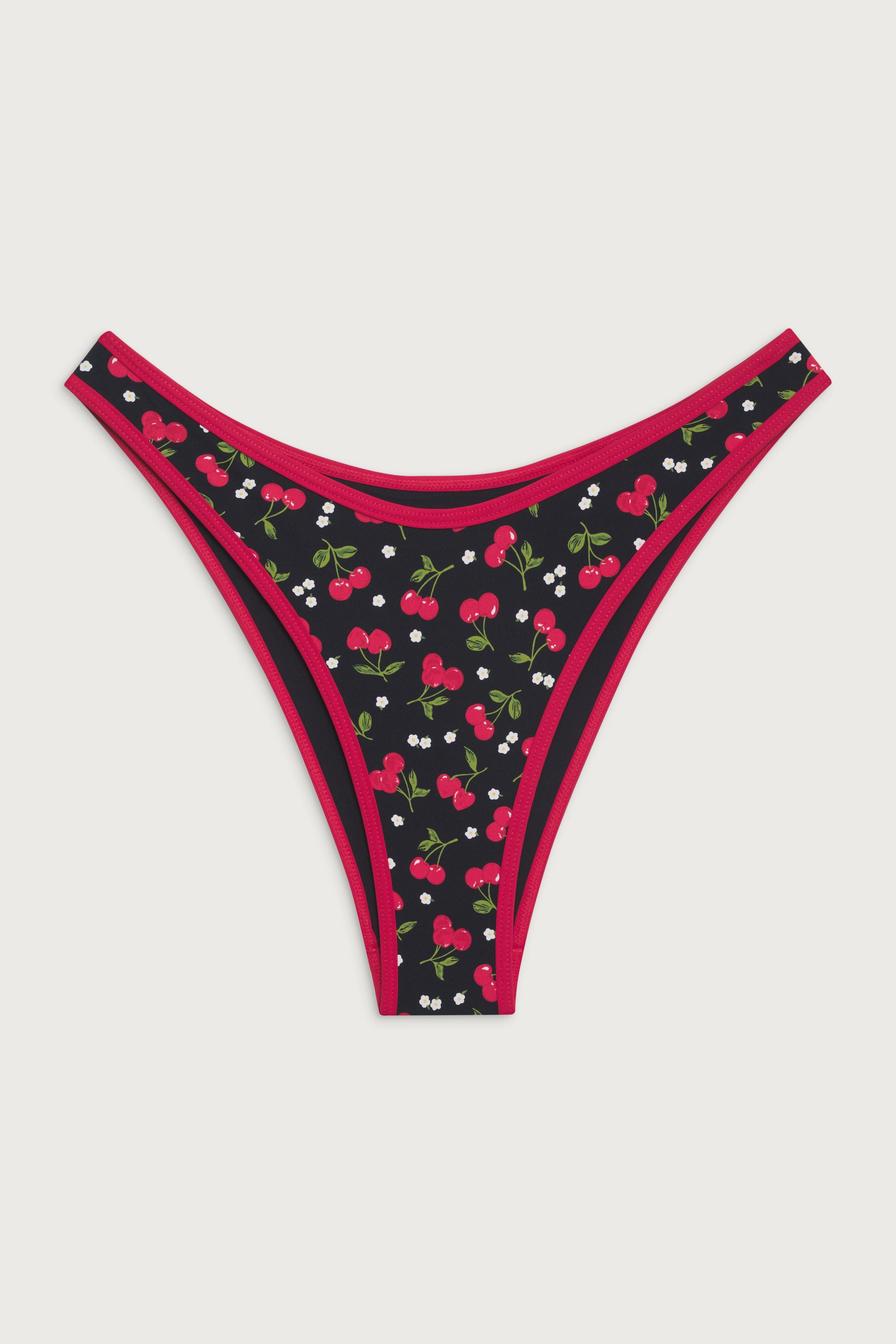 Dove Classic Bikini Bottom - Cherry Hearts - Image 3