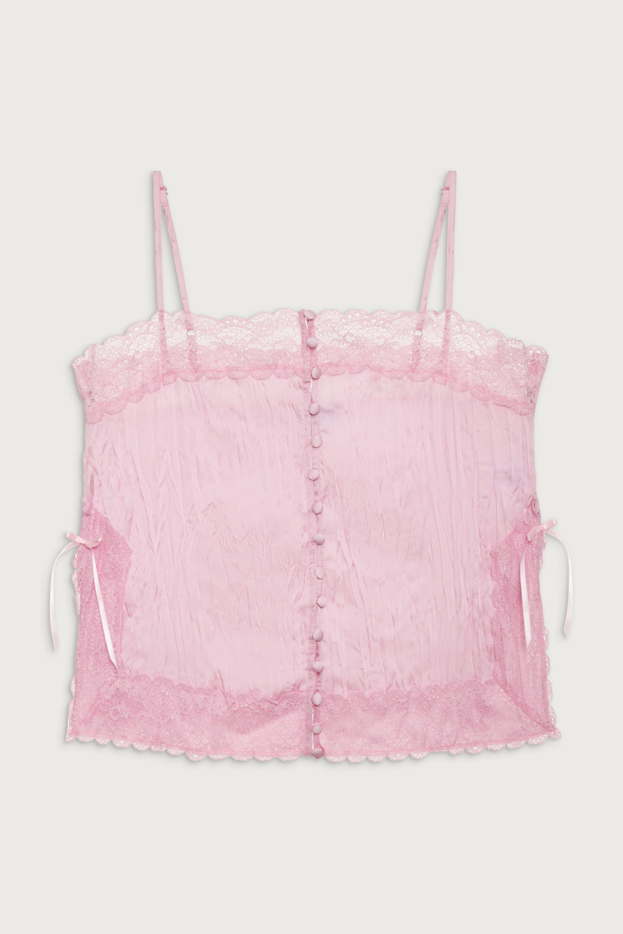 Besos Satin Camisole - French Rose - Image 2
