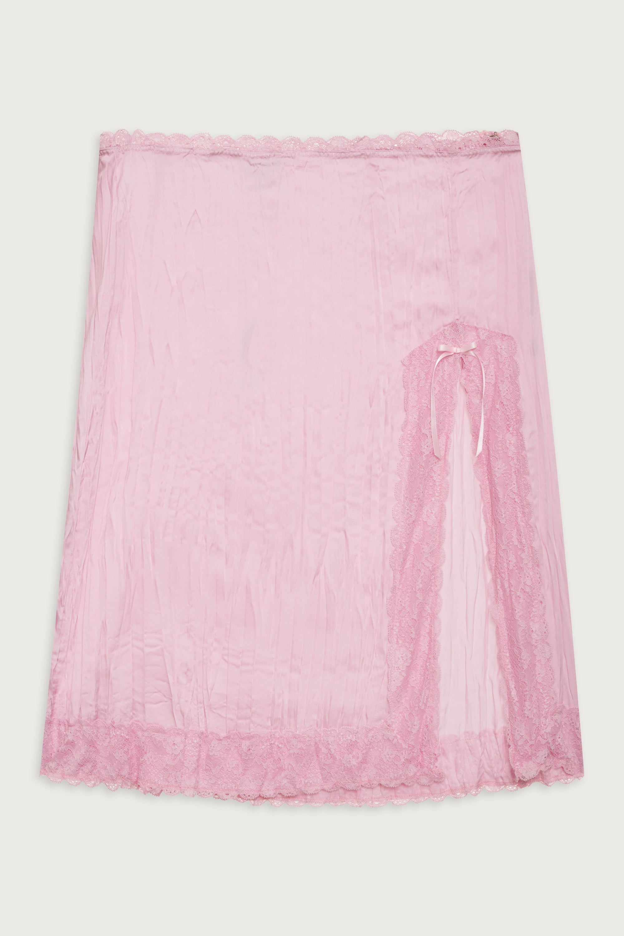 Alternative view of Countryside Satin Midi Skirt - French Rose