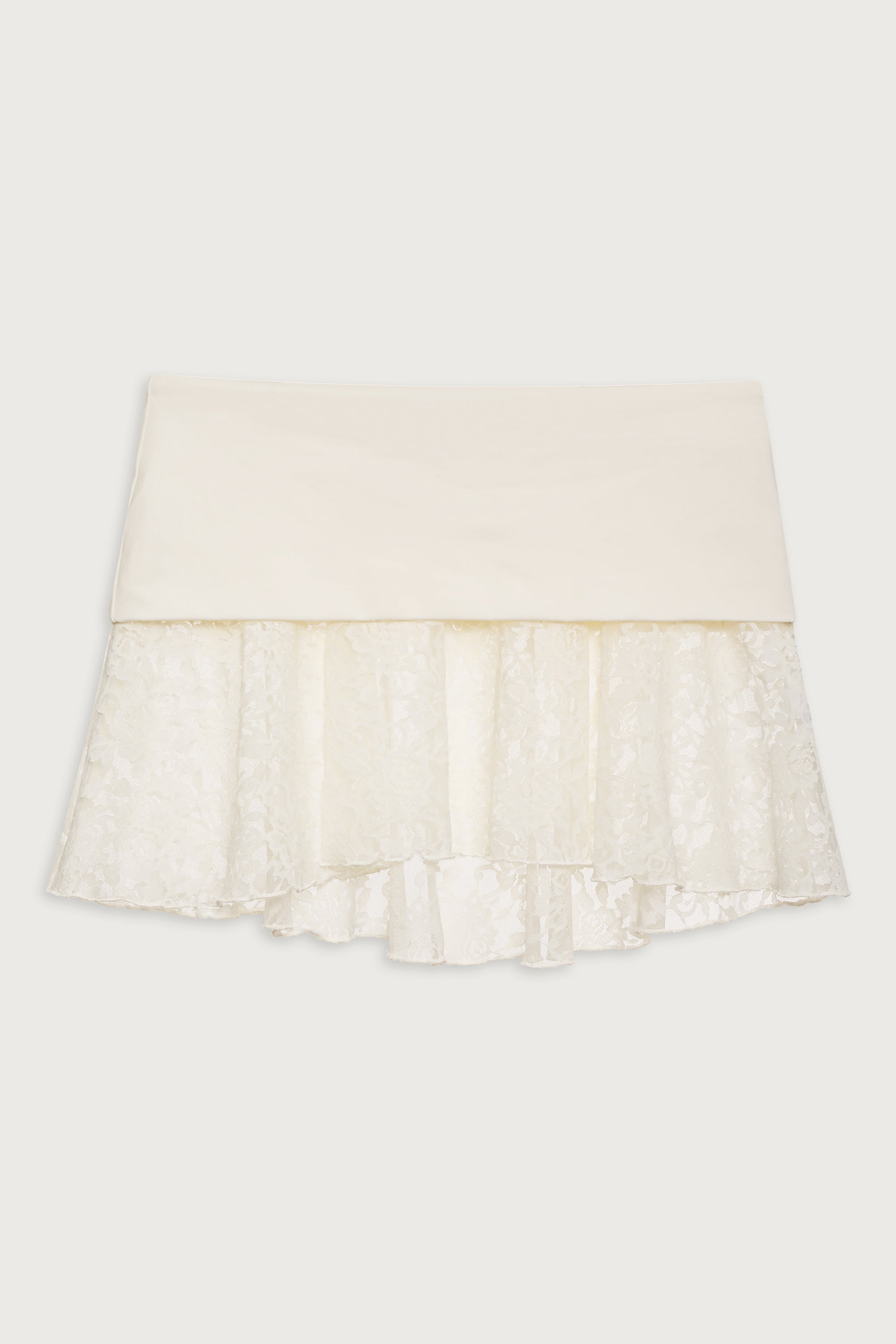 Alternative view of Dream Lace Mini Skirt - Porcelain
