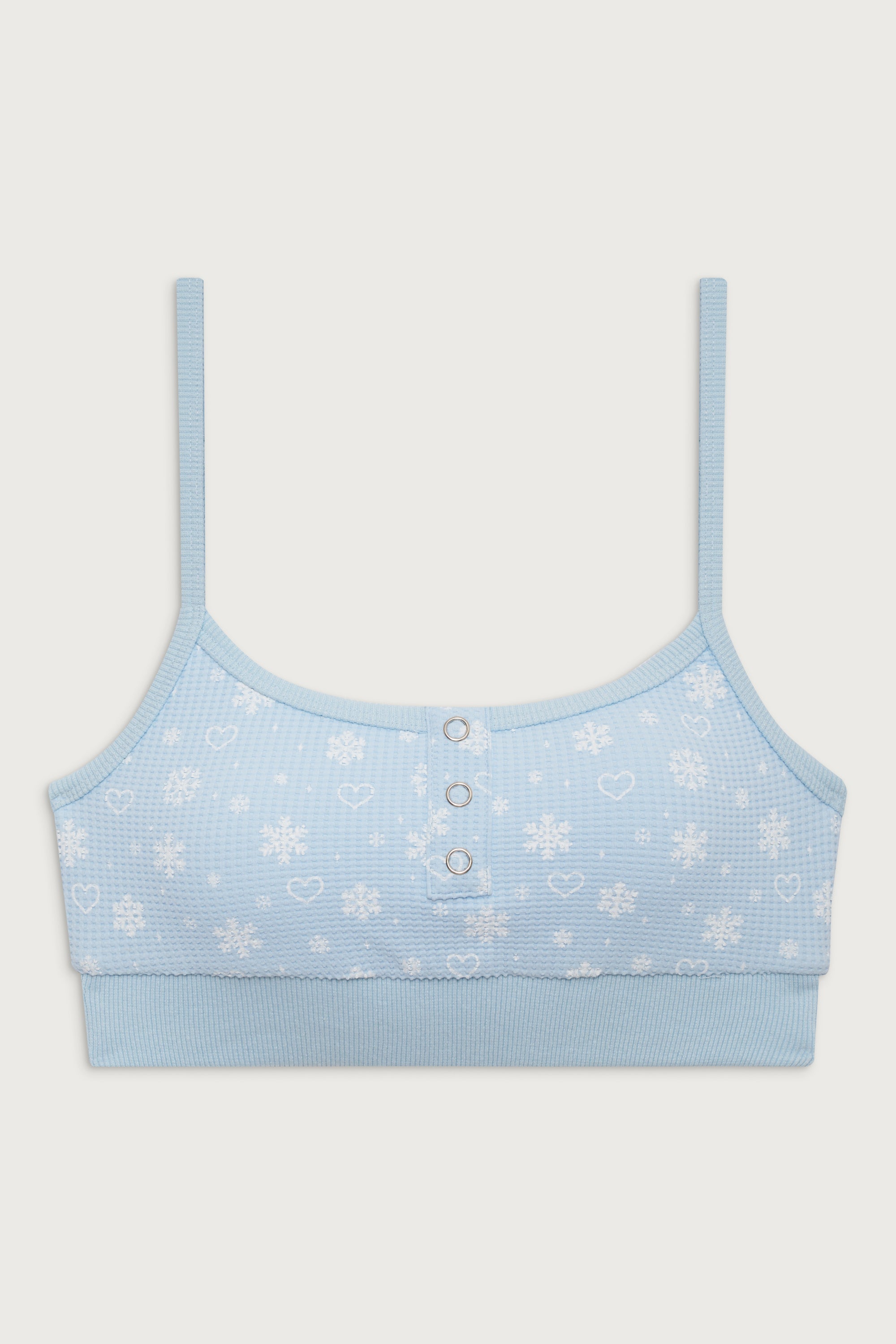 Alternative view of Sugar Waffle Bralette Top - Flurries