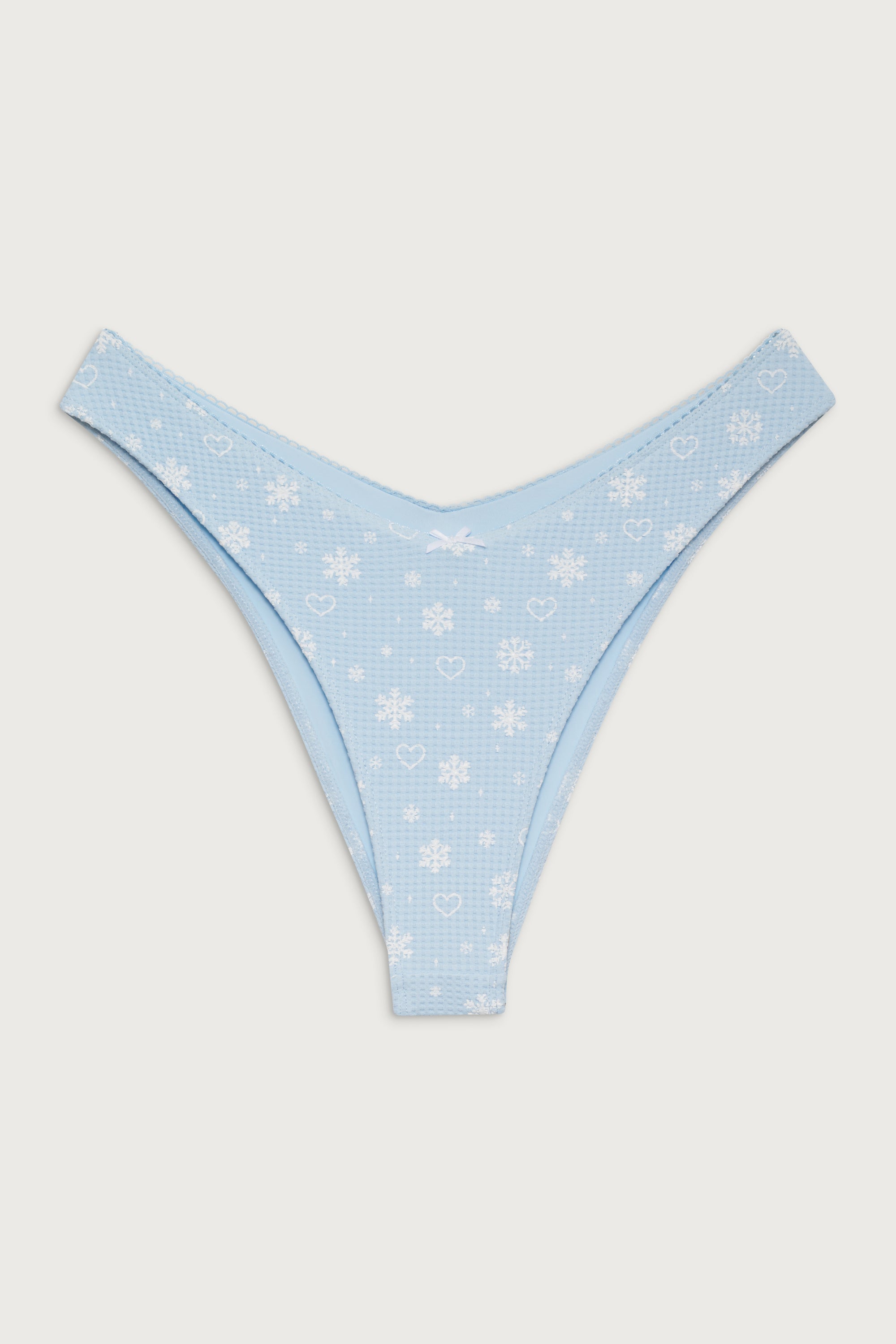 Alternative view of Enzo Waffle Cheeky Bikini Bottom - Flurries