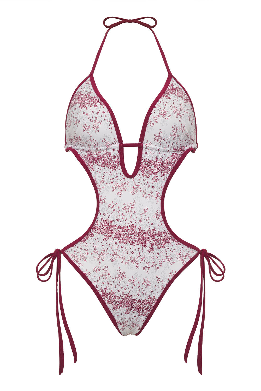 Adriana Floral Monokini One Piece Swimsuit - Bisous Lace - Image 6