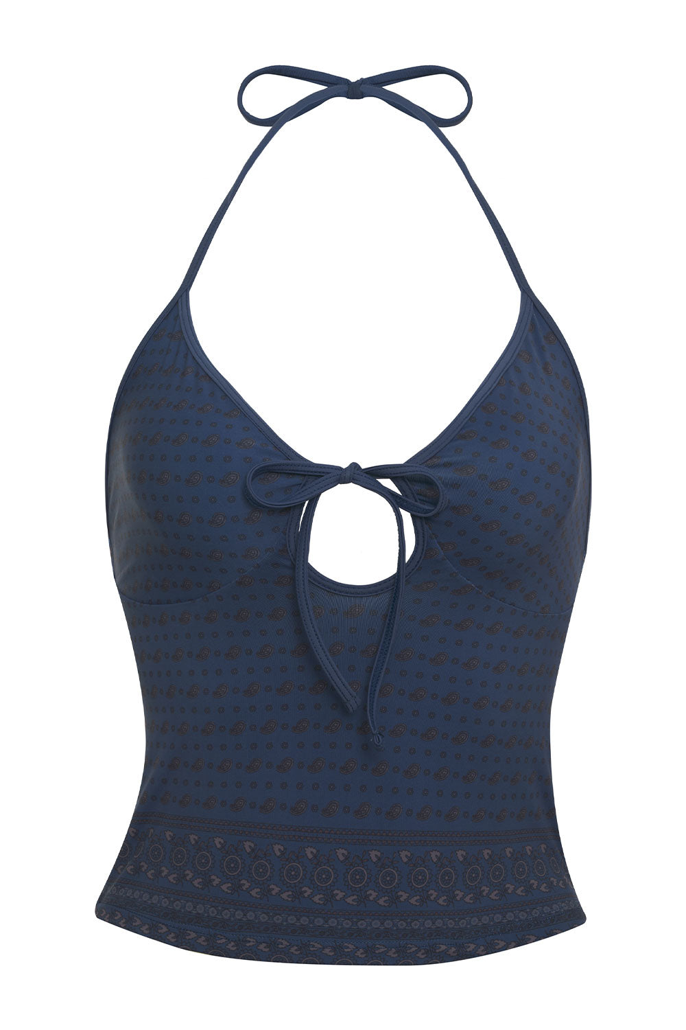 Adriana Halter Tankini Bikini Top - Indigo Dusk - Image 4