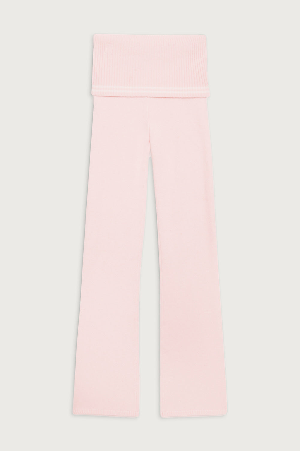 Aimee Cloud Knit Flare Pant - Rosebud Pink - Image 3