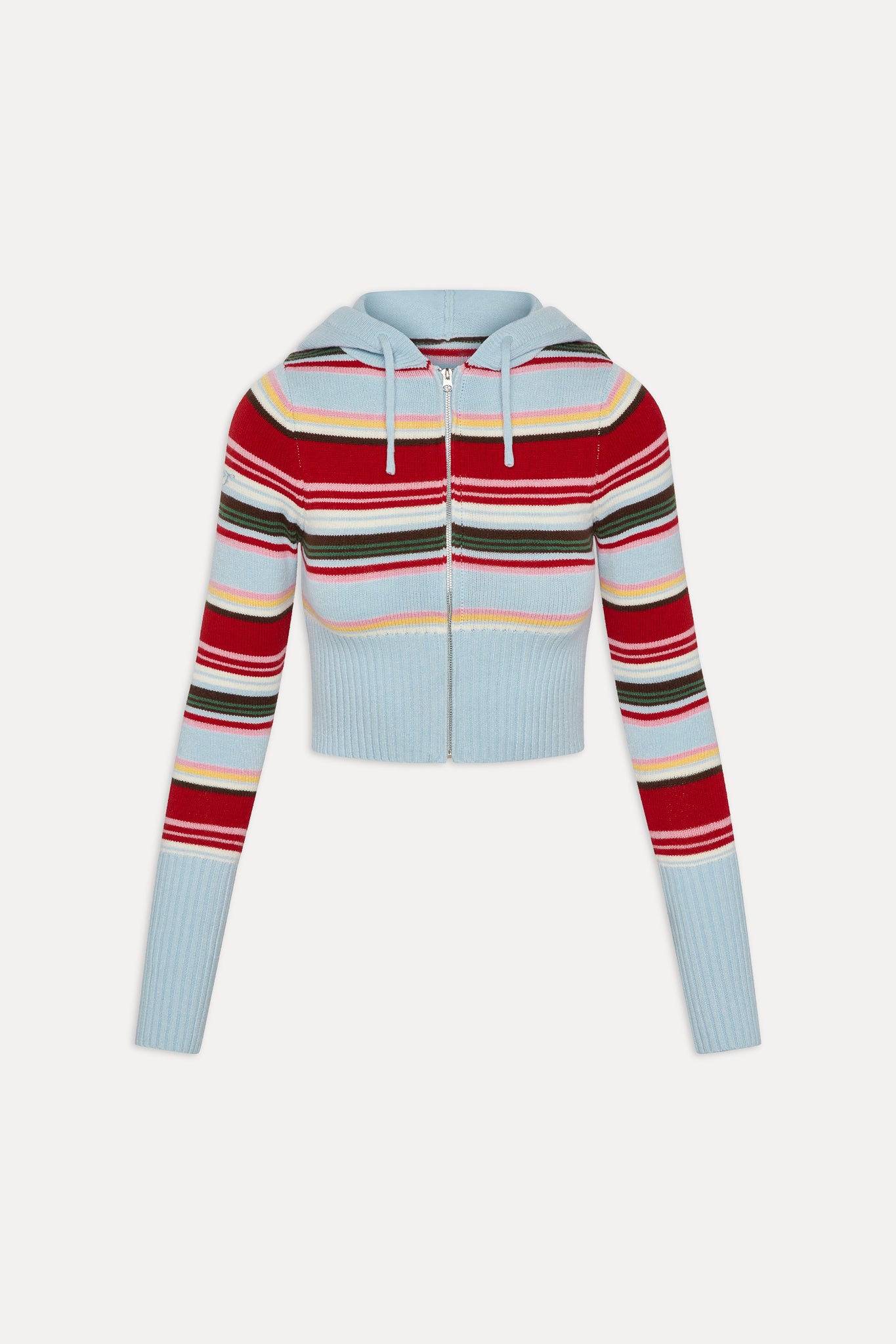Aimee Zip Up Knit Hoodie - Ocean Ave - Image 3