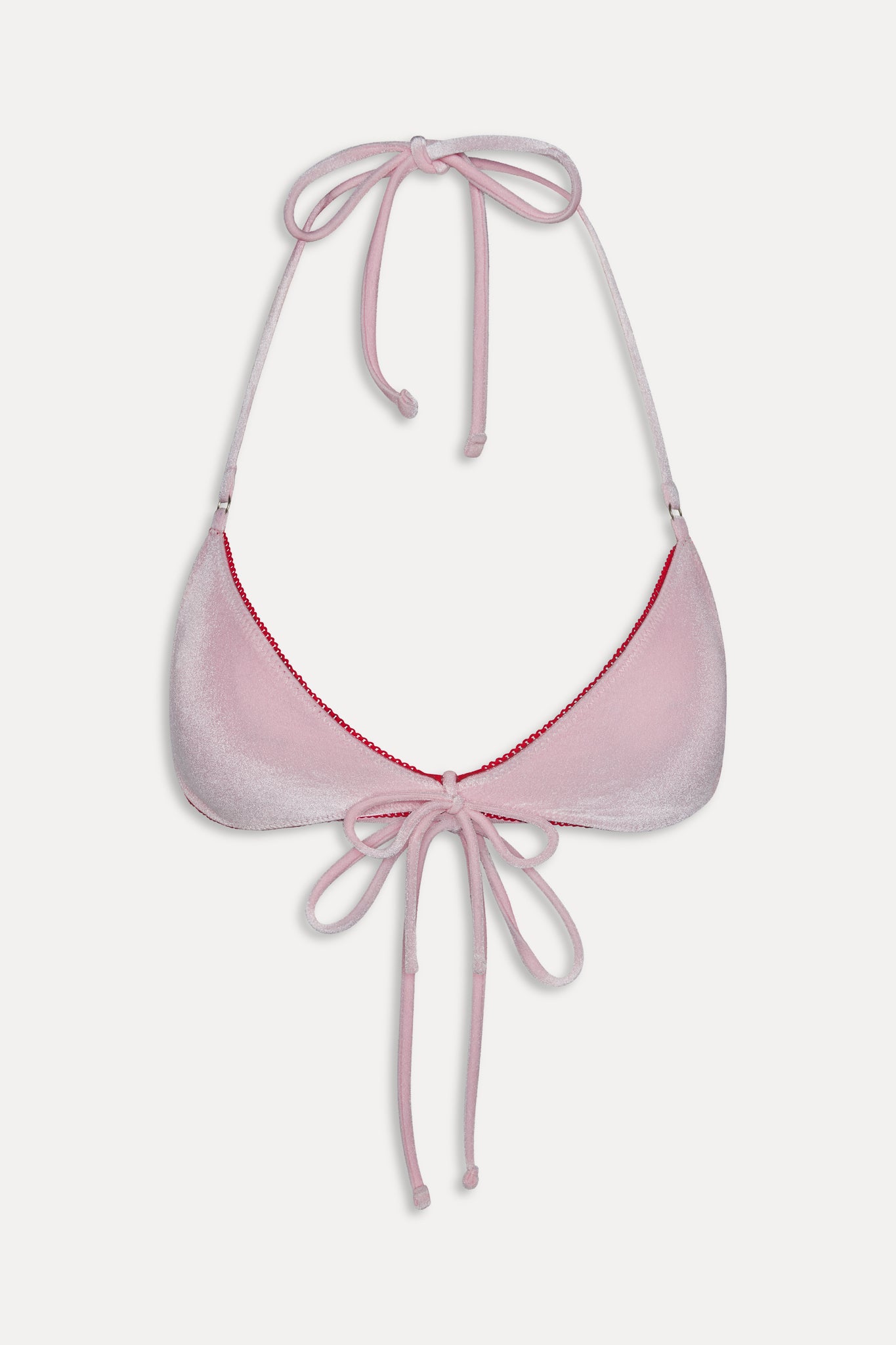 Amore Skimpy Velvet Bikini Top - Velvet Rose - Image 3