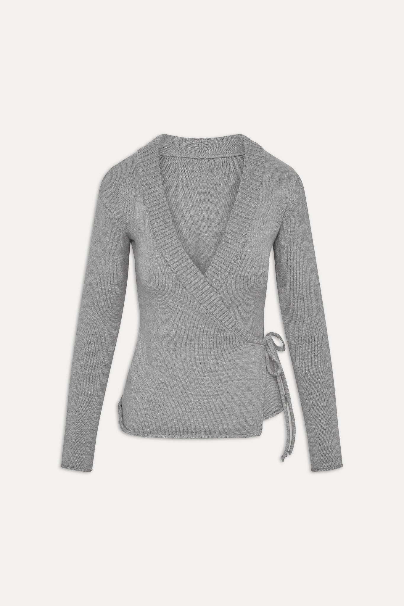 Angel Baby Wrap Knit Sweater - Cloud Cover - Image 3