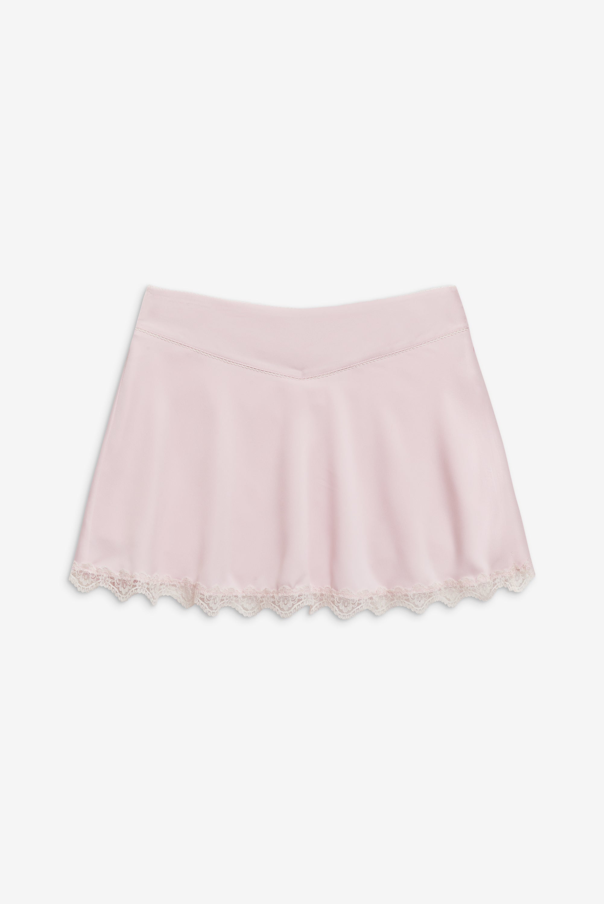 Angeline Satin Mini Skirt - Pink Porcelain - Image 3
