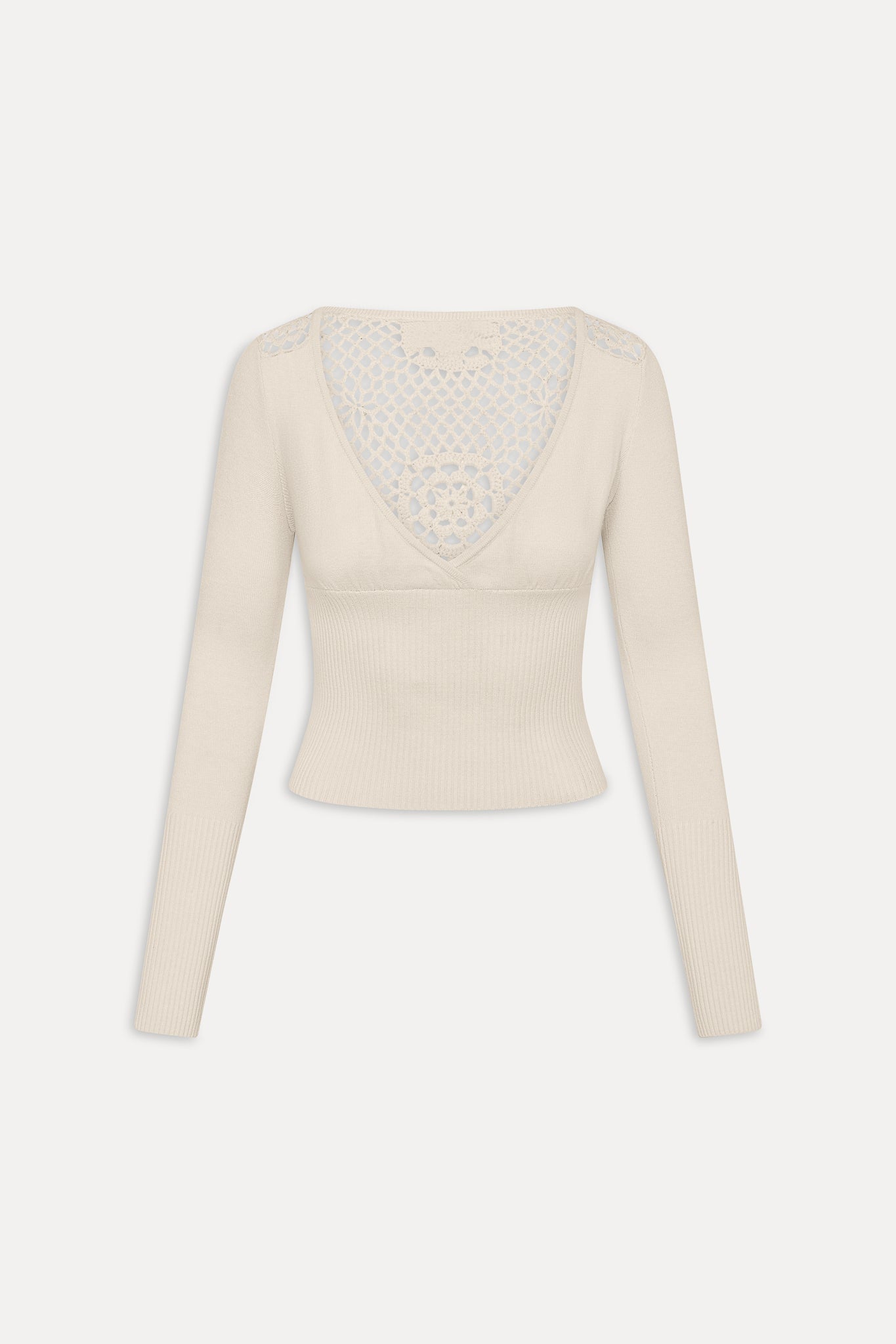 Arlo Crochet Knit Shirt - Bunny - Image 3
