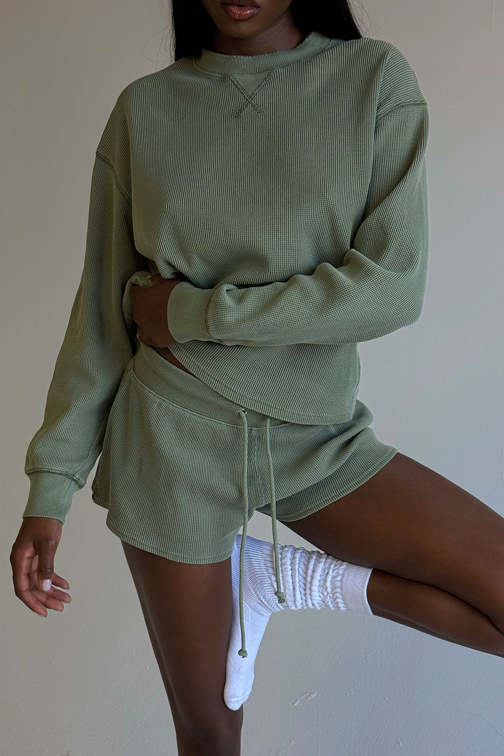 Noah Thermal Long Sleeve Shirt - Fern