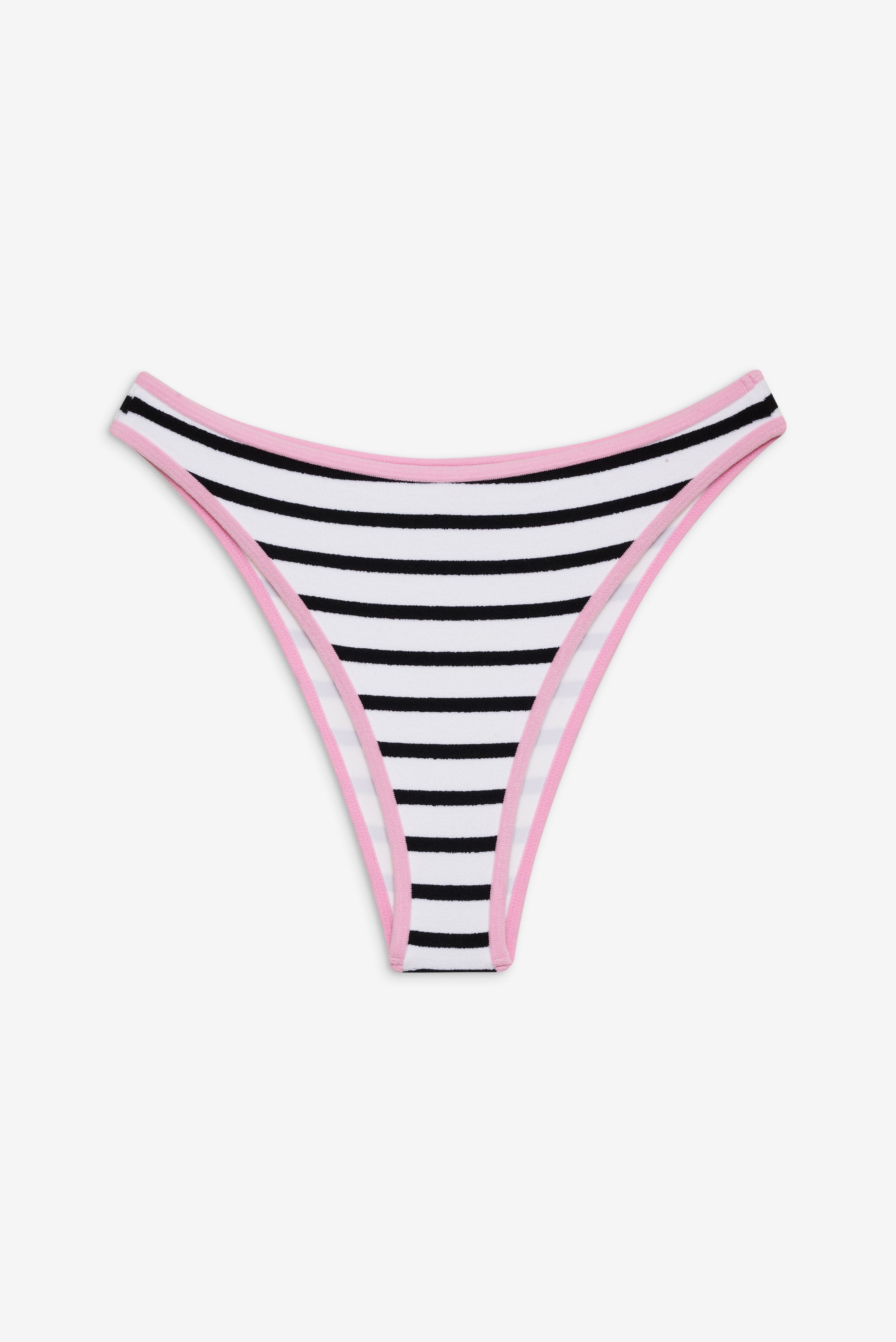 Beck High Waist Bikini Bottom - Vintage Stripe - Image 3