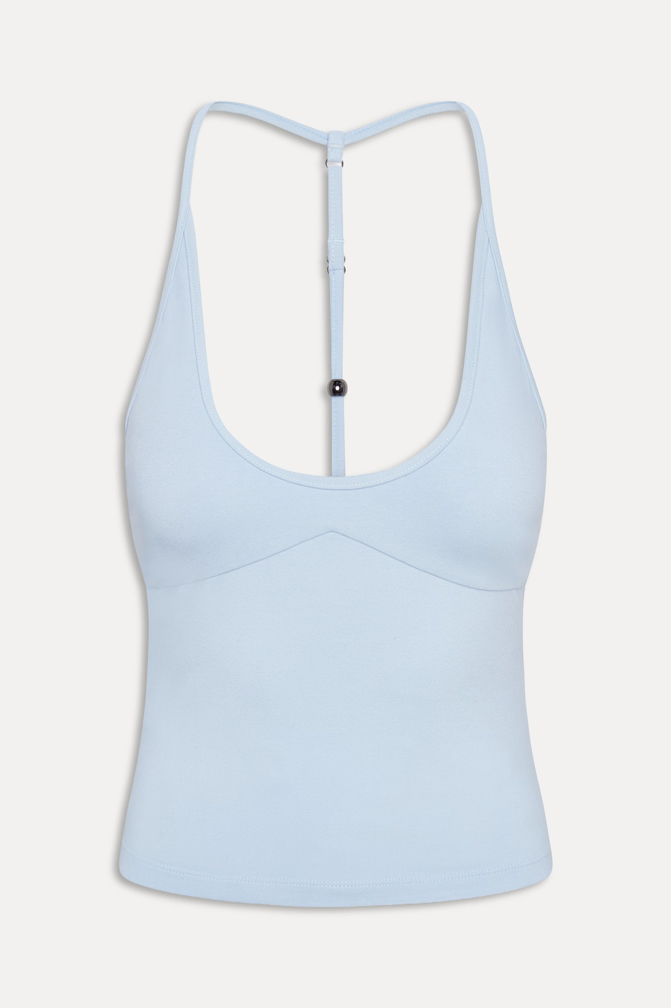 X Jennie Chantal Cotton Halter Top - Powder Blue - Image 3