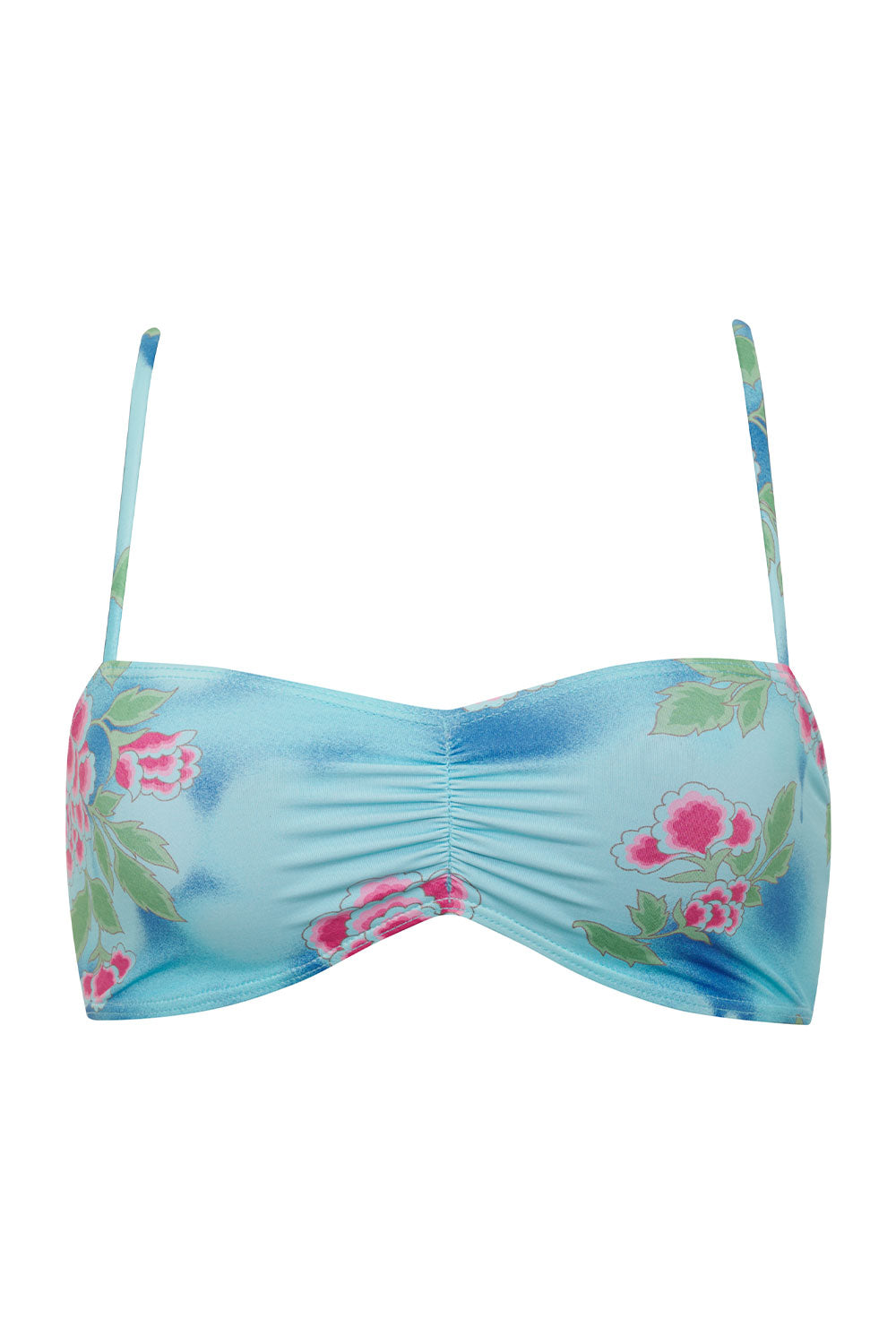 Cleo Floral Bralette Bikini Top - Blue Daiquiri - Image 5