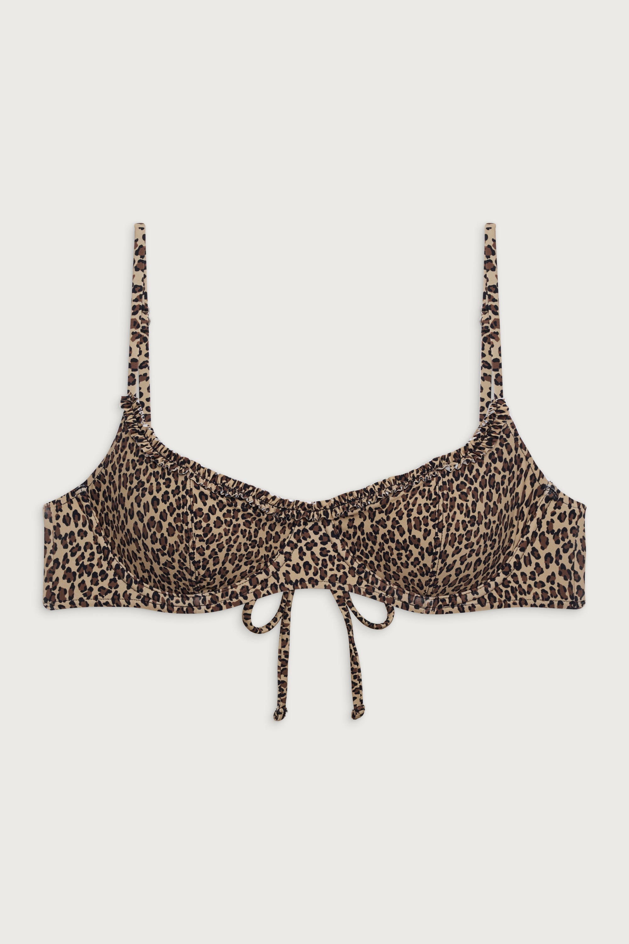 Cola Underwire Bikini Top - Baby Leopard - Image 3