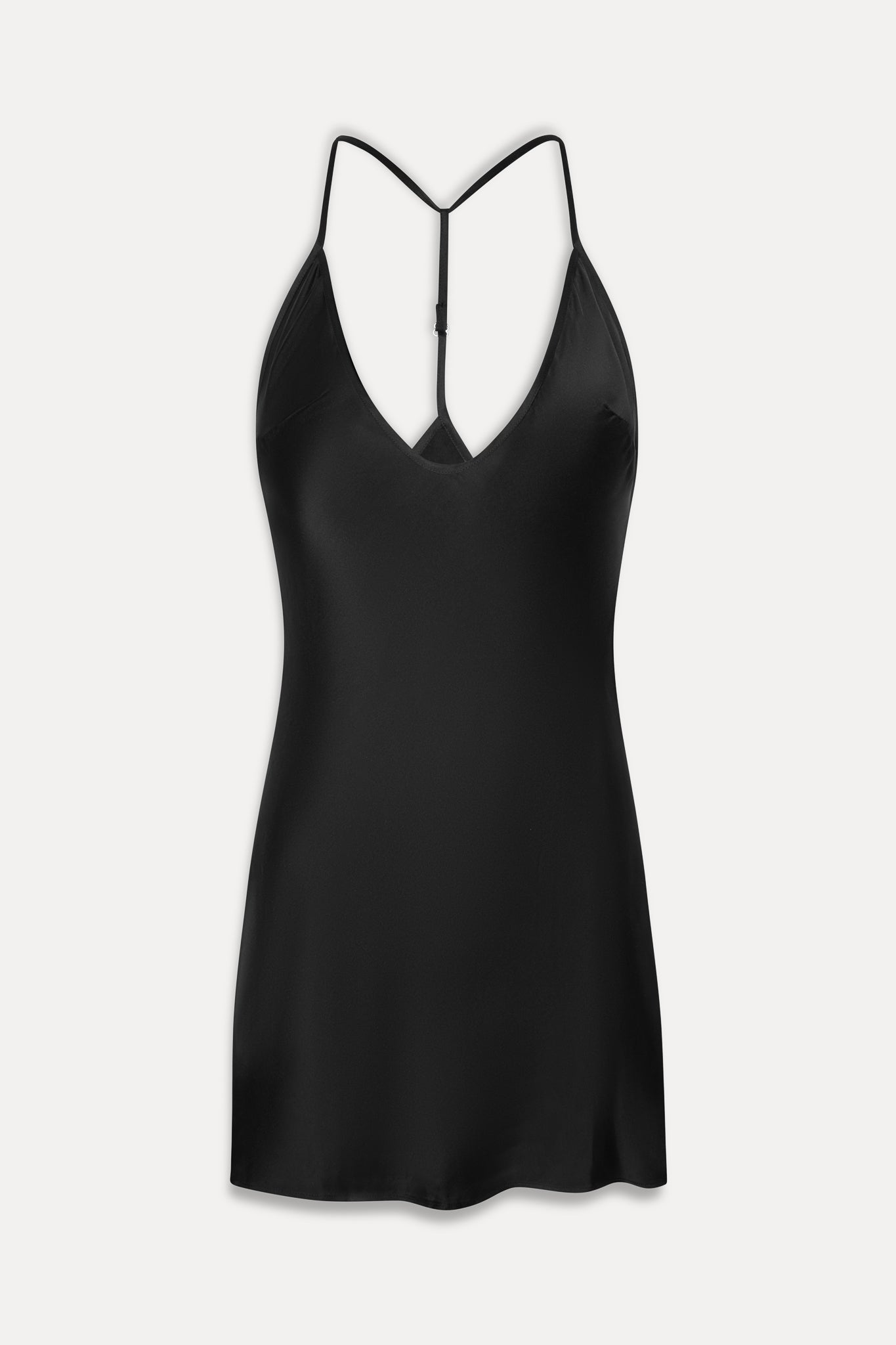 X Jennie Colette Silk Mini Dress - Black - Image 3