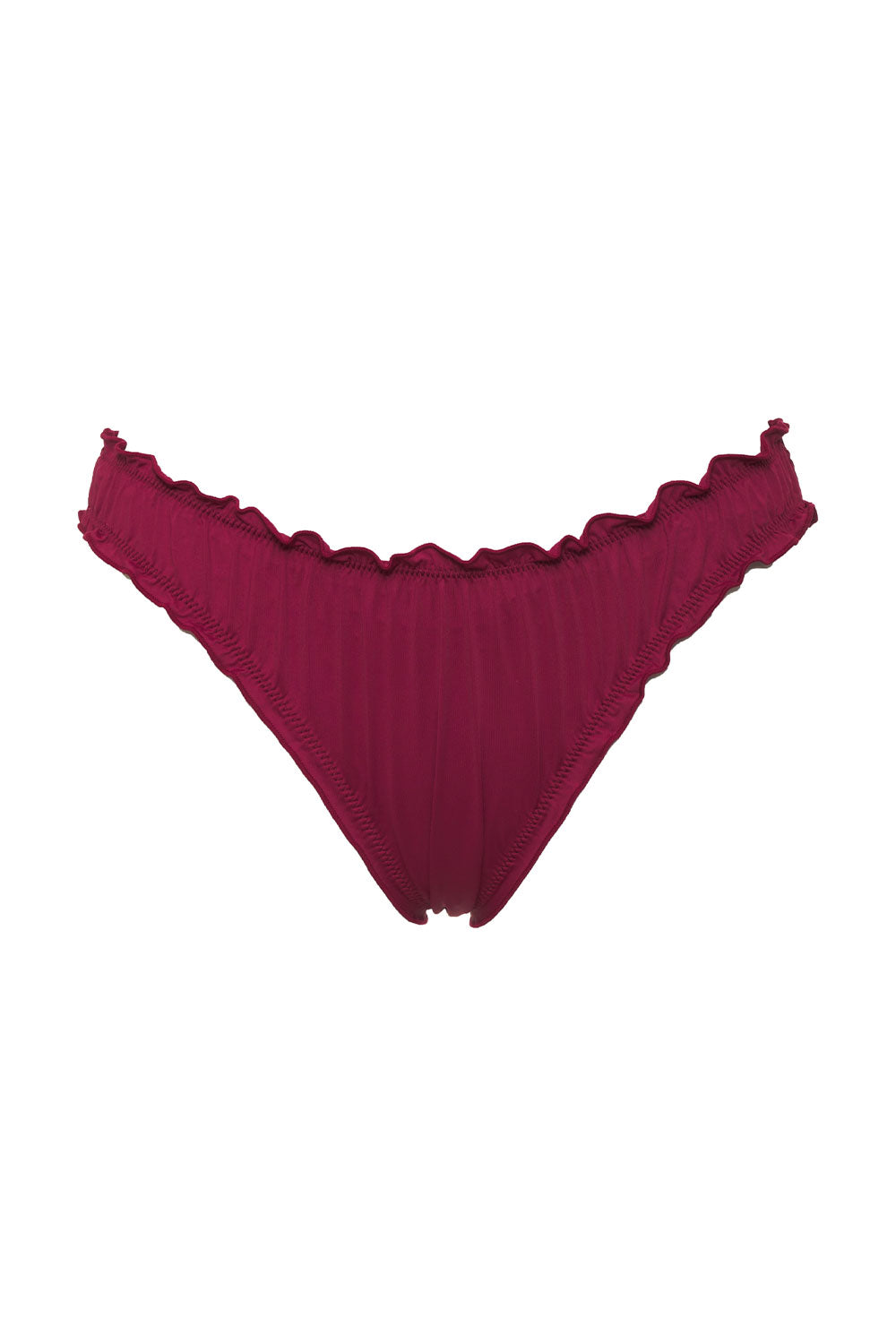 Dawson Cheeky Bikini Bottom - Bordeaux - Image 5