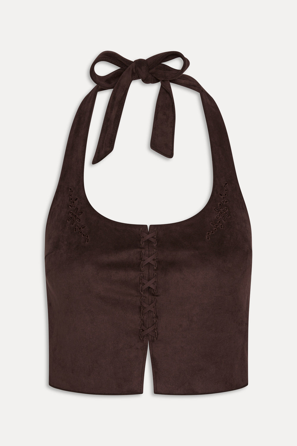 Delilah Halter Suede Tankini - Desert Suede - Image 3