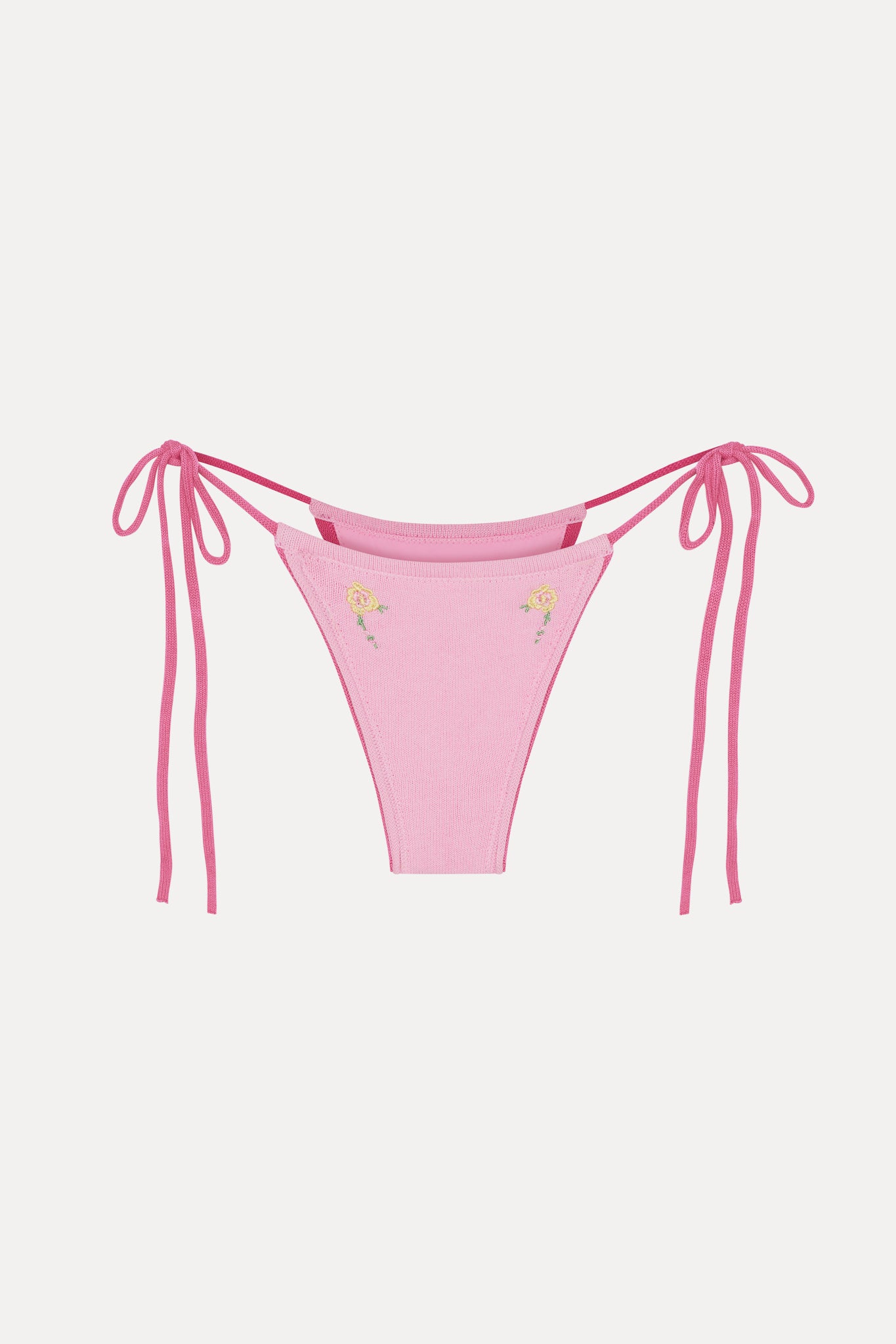 Divine Knit Skimpy Bikini Bottom - Strawberry Lemonade - Image 3