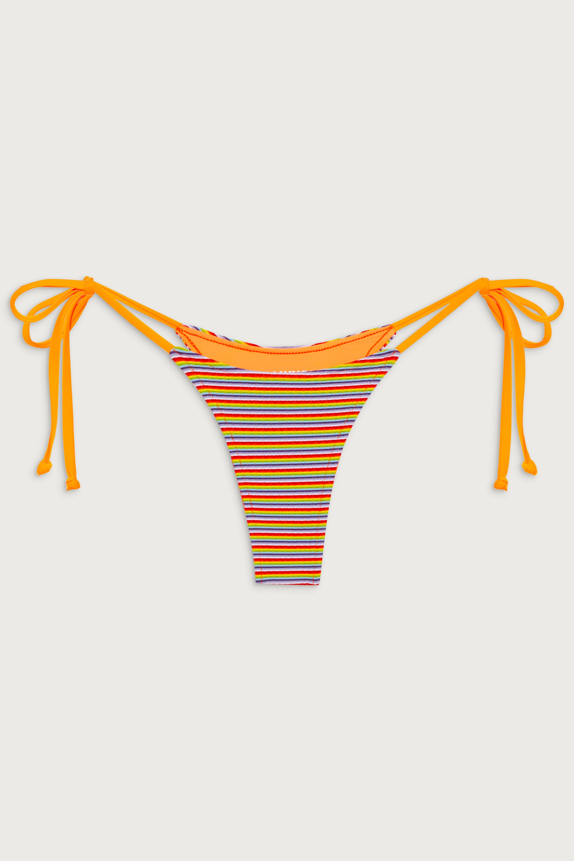 Divine Striped Skimpy Bikini Bottom - Hawaiian Sky - Image 3