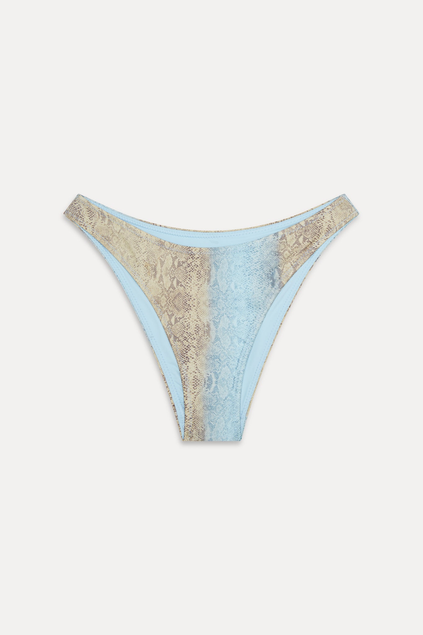Dove Satin Bikini Bottom - Blue Python - Image 3
