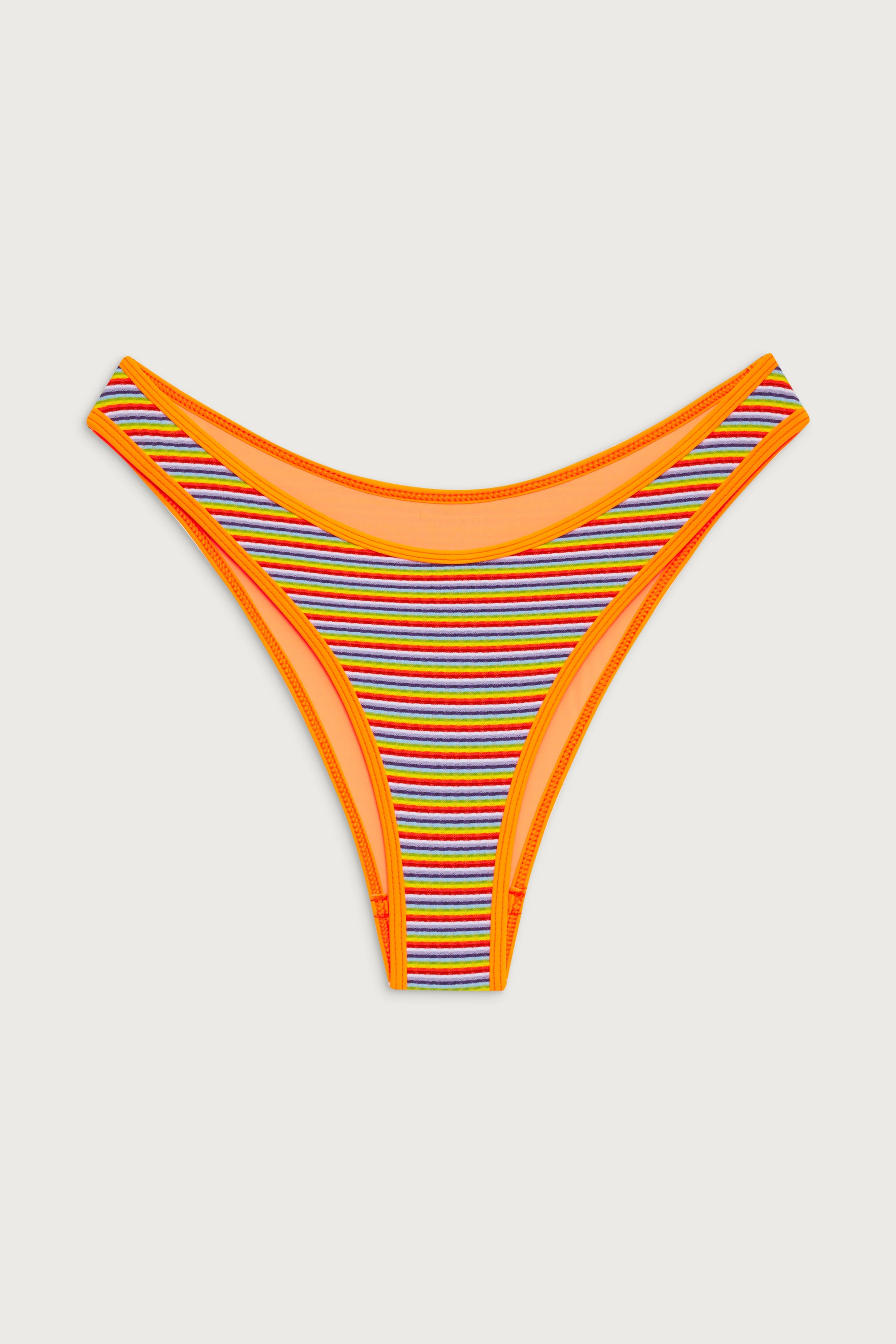 Dove Striped Classic Bikini Bottom - Hawaiian Sky - Image 3