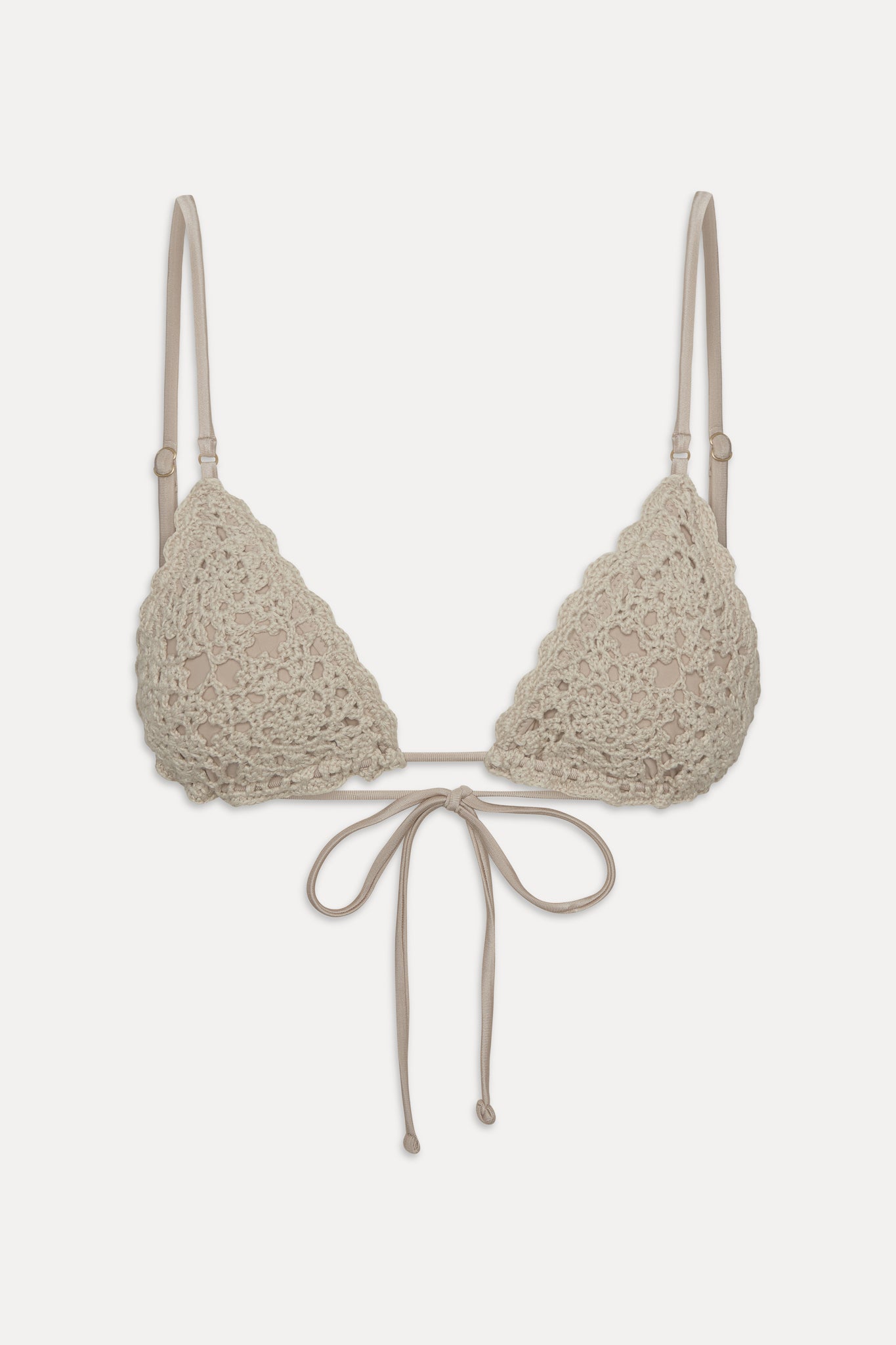 Elena Crochet Shine Bikini Top - Birthday Suit - Image 3