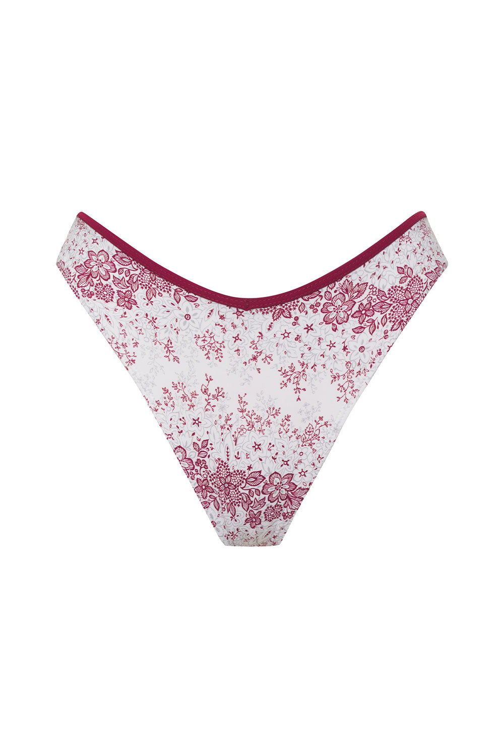 Alternative view of Enzo Floral Cheeky Bikini Bottom - Bisous Lace