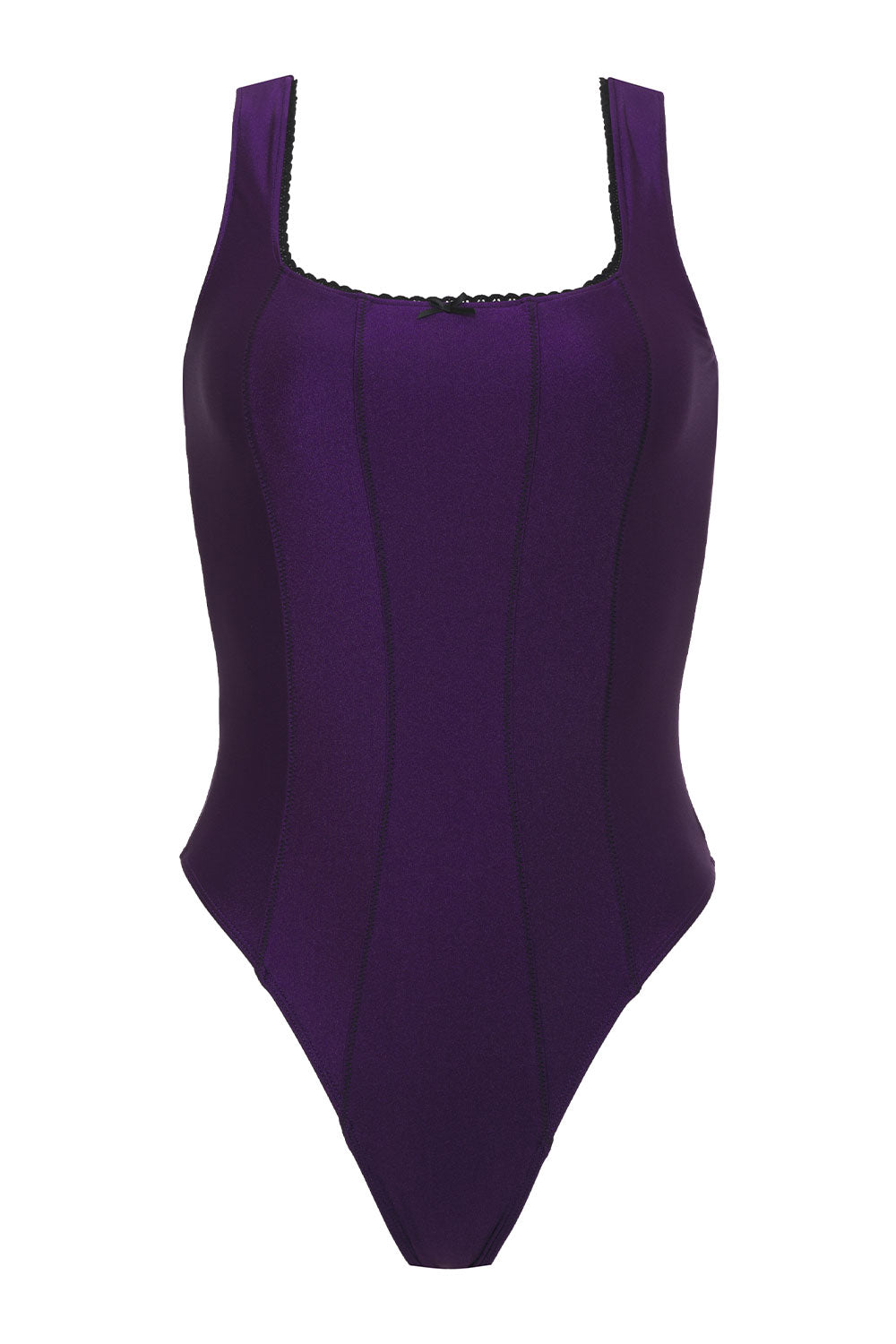 Etta Shine Cheeky One Piece Swimsuit - Candied Violet - Image 6