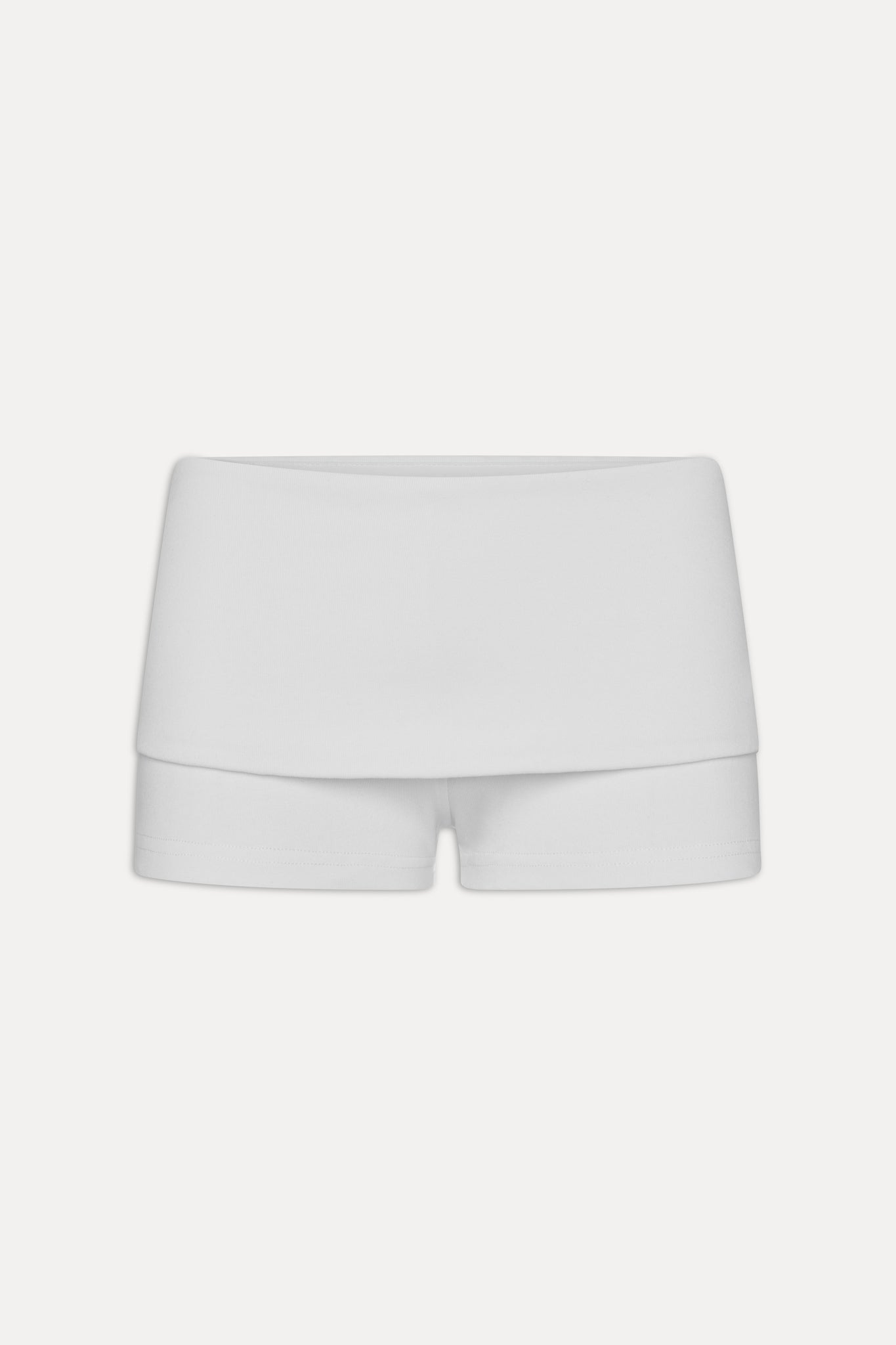 X Jennie Eva Cotton Mini Shorts - Optic White - Image 3