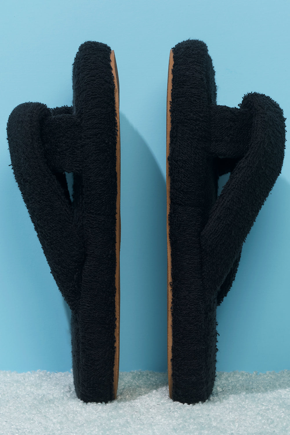 Juna Terry Slide Sandal - Black - Image 4