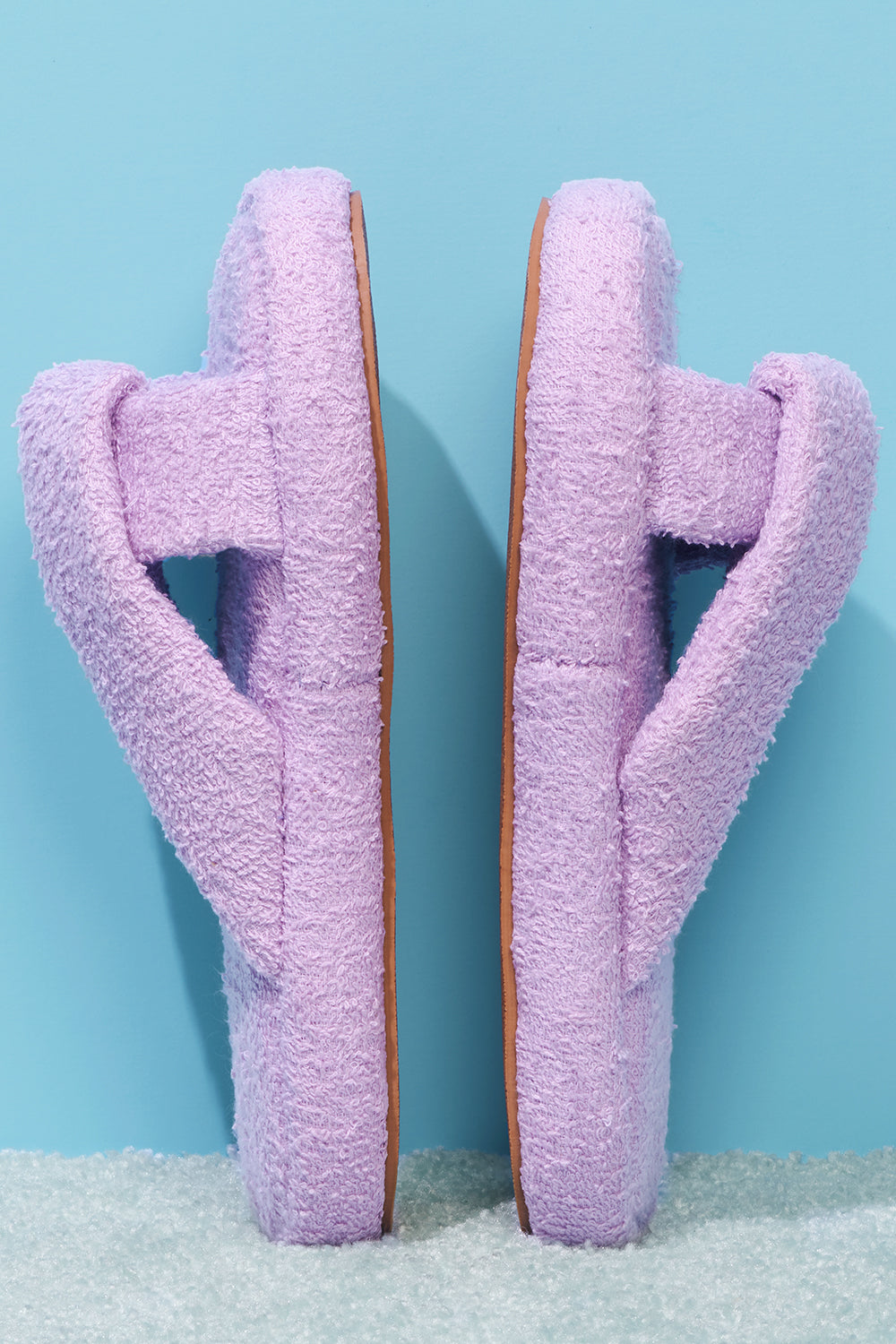 Juna Terry Slide Sandal - Lilac - Image 3