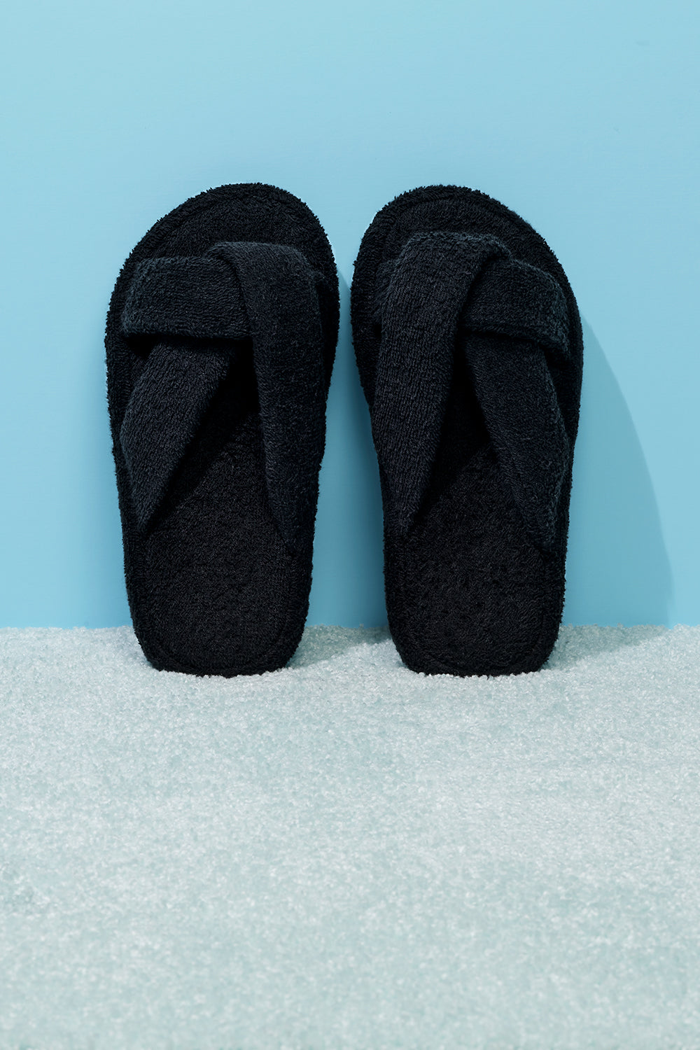 Juna Terry Slide Sandal - Black - Image 3
