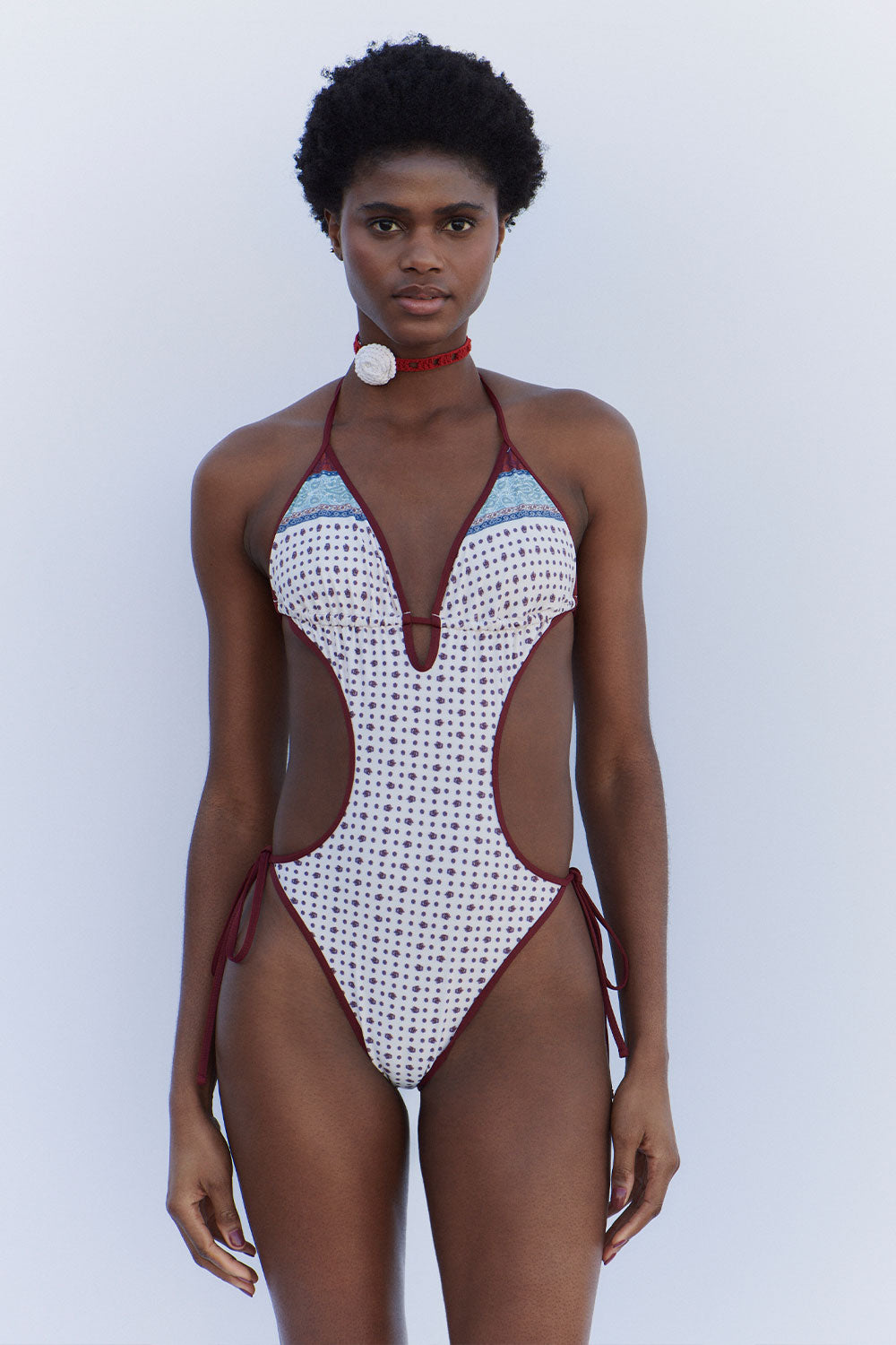Adriana Monokini One Piece Swimsuit - Sand Paisley - Image 3