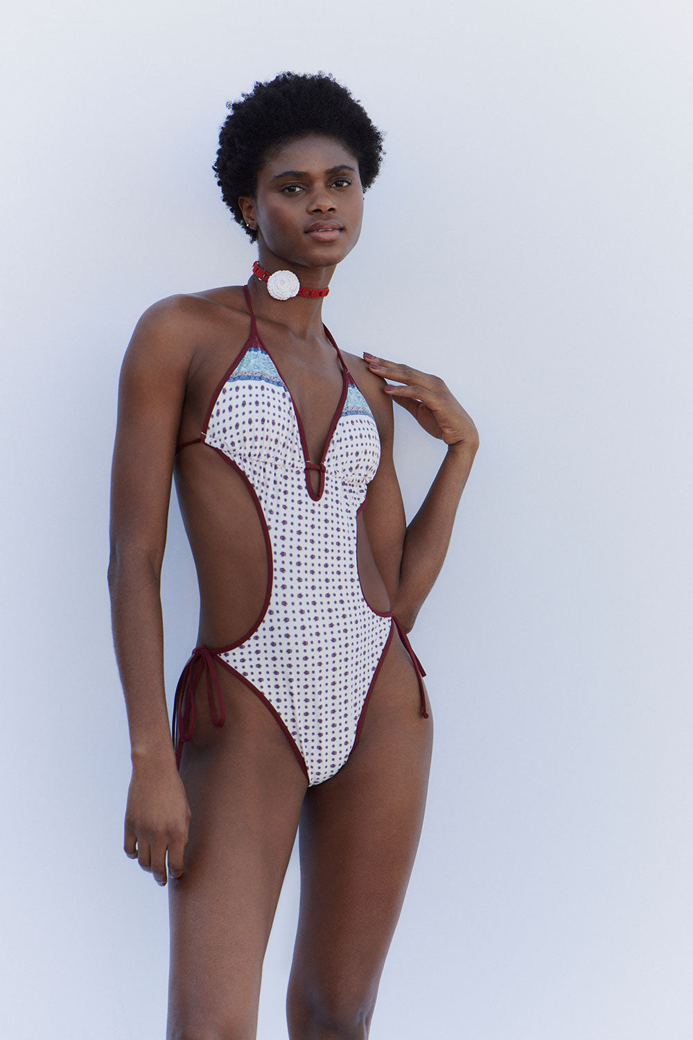 Adriana Monokini One Piece Swimsuit - Sand Paisley - Image 5
