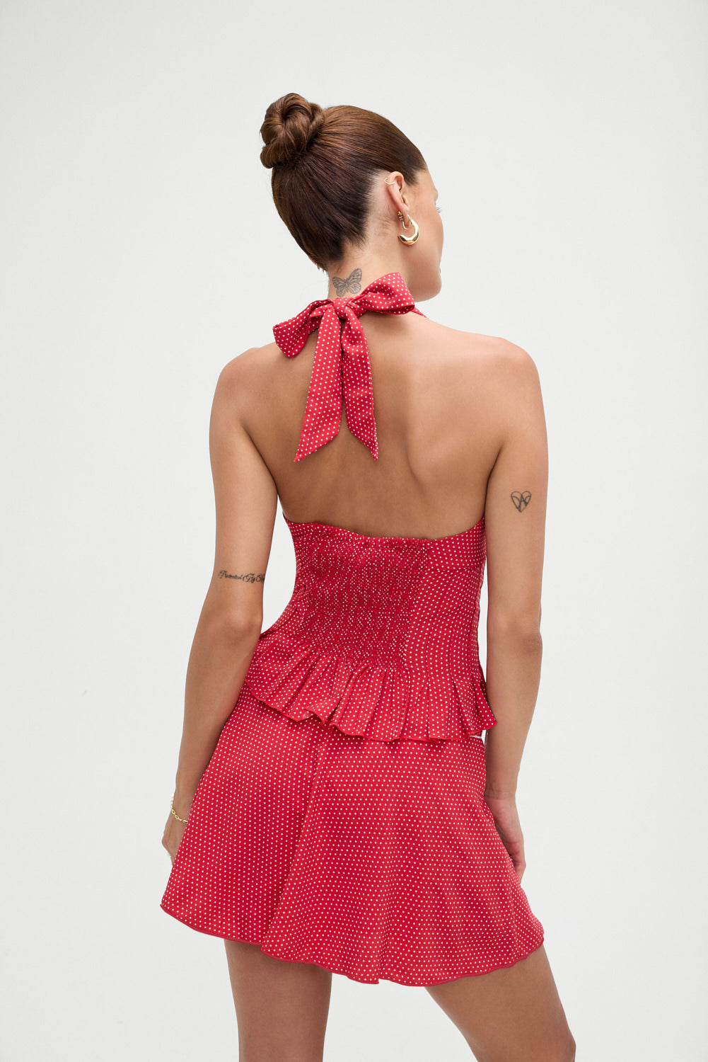Alternative view of Angeline Halter Top - Ladybug