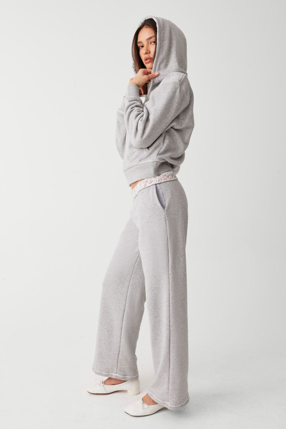 Avalon Sweat Pant - Heather Grey / Baby Blanket - Image 4
