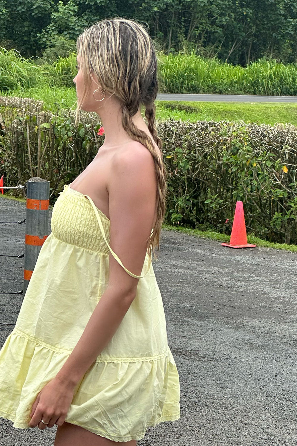 Baby Embroidered Mini Dress - Honey Butter - Image 5