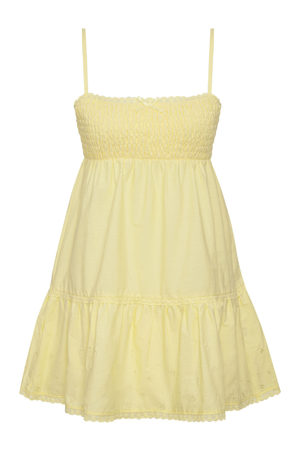 Baby Embroidered Mini Dress - Honey Butter - Image 4
