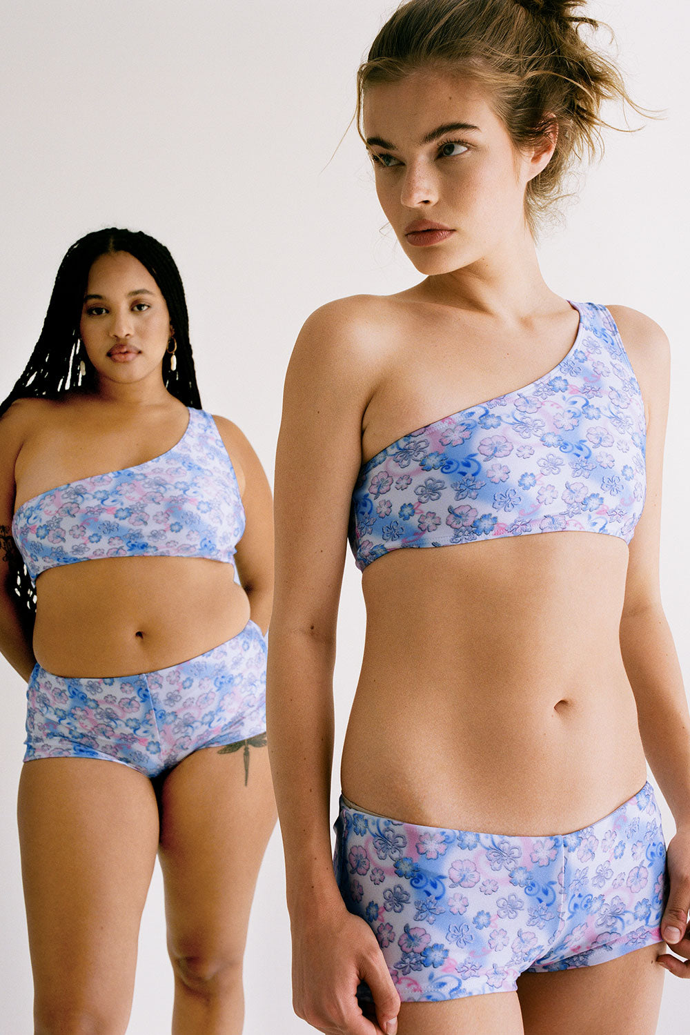 Alternative view of Barb One Shoulder Shine Bikini Top - City Of Angels