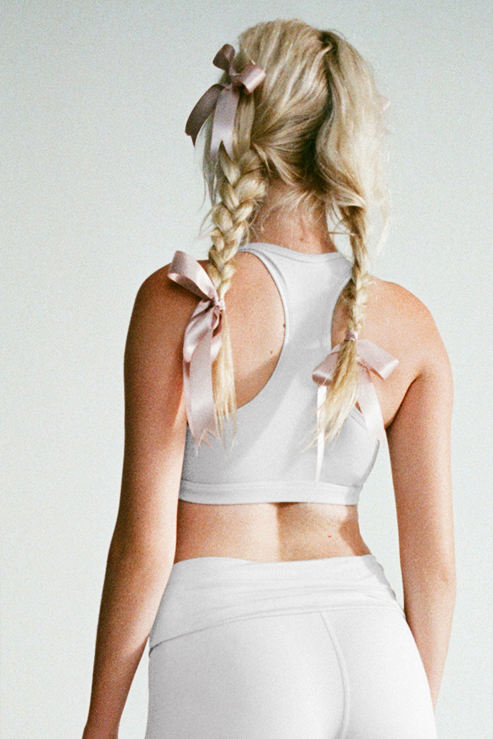 Barre Racerback Sports Bra - Icy Gray - Image 3