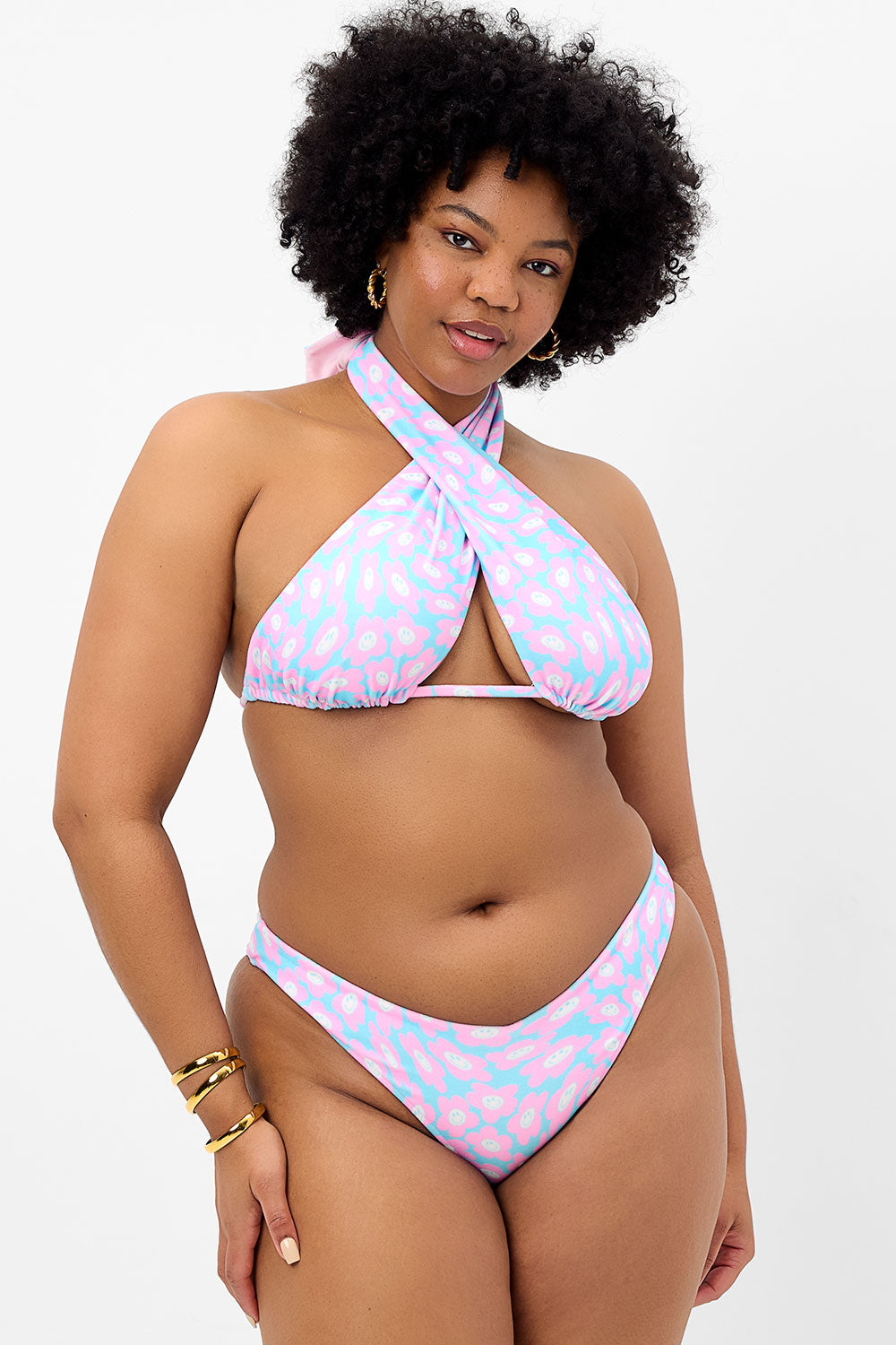 Alternative view of Bash Terry Halter Bikini Top - Daisy Dream