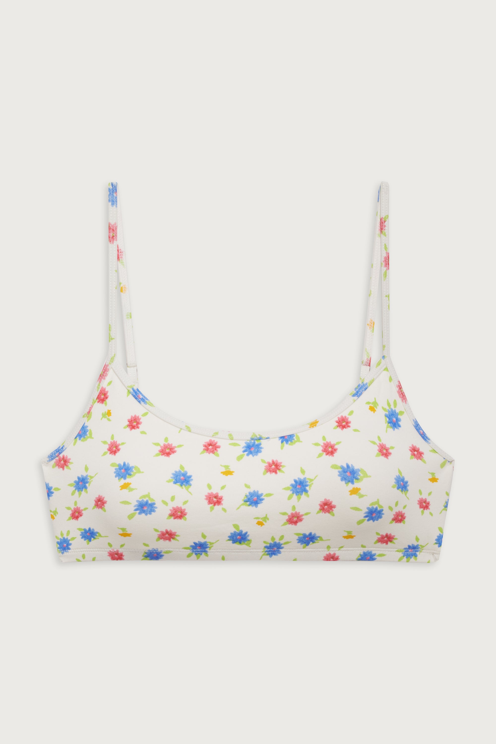 Bay View Floral Bralette Bikini Top - Water Blossom - Image 3