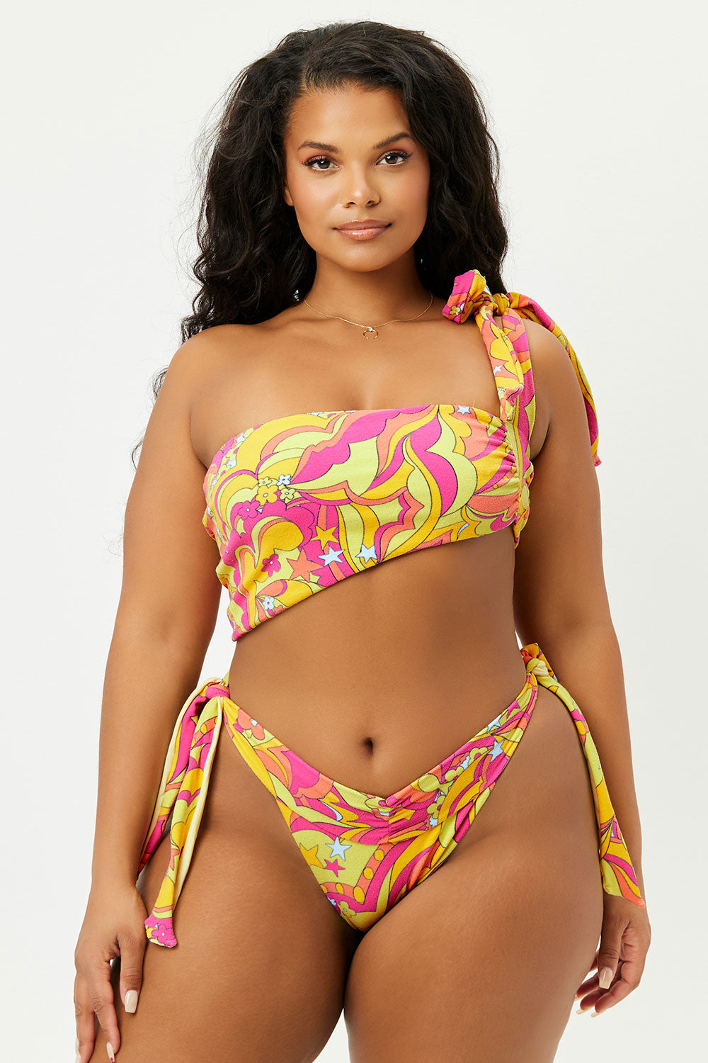 Alternative view of Bella Terry Bandeau Bikini Top - Peace Terry