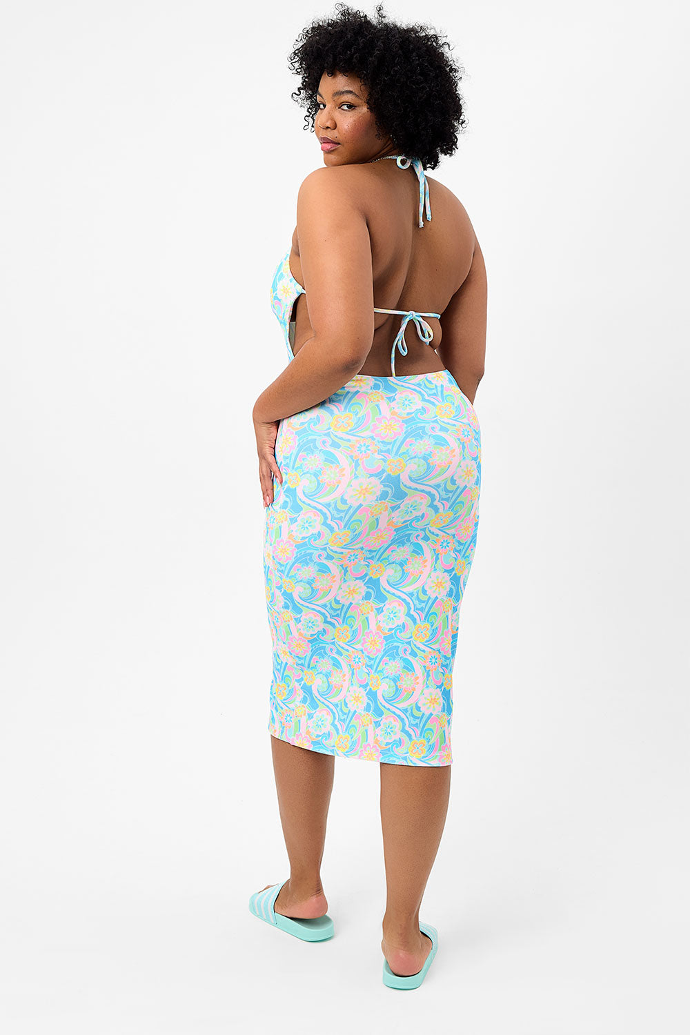 Benatar Terry Halter Dress - Sunshower - Image 3