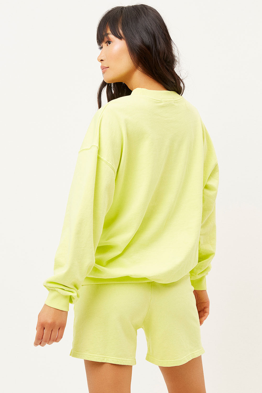 Alternative view of Bennie Oversized Crewneck Sweatshirt - Lemonade