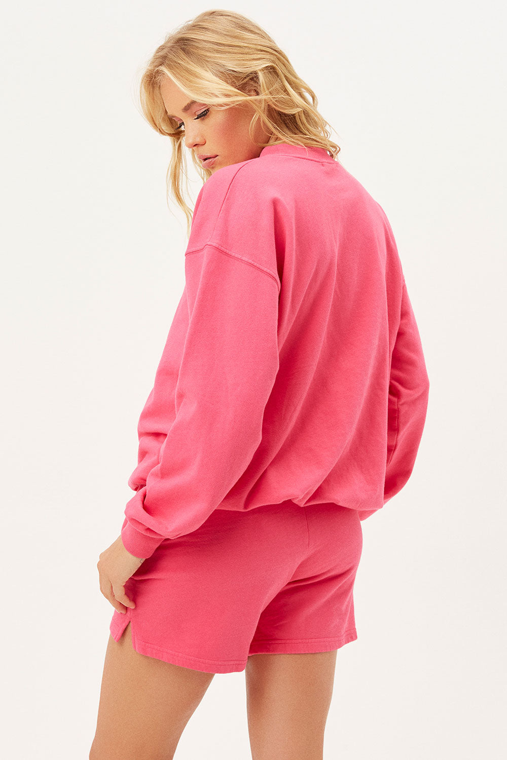 Alternative view of Bennie Oversized Crewneck Sweatshirt - Rosewood