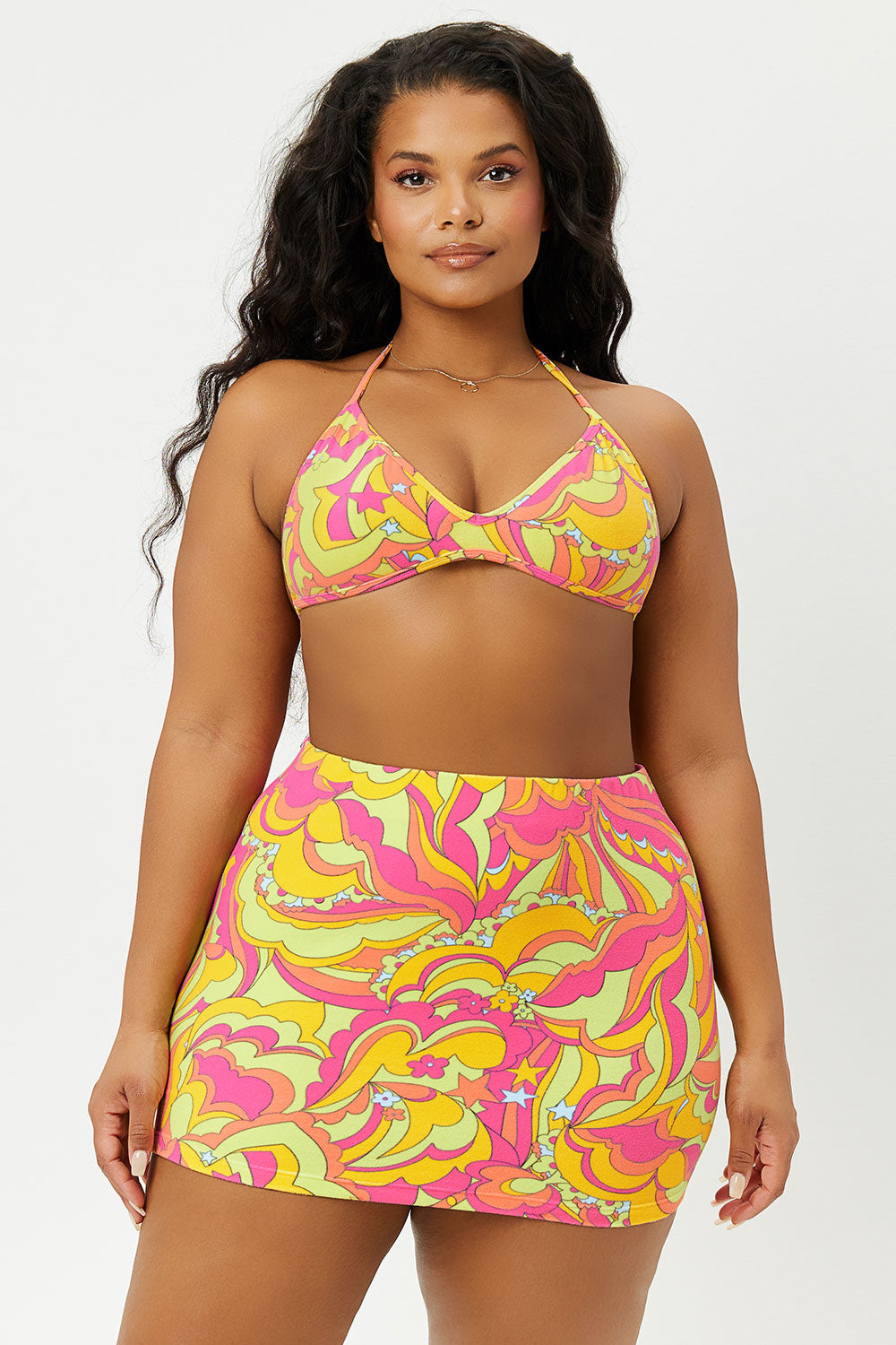 Alternative view of Boardwalk Terry Bra Top - Peace Terry
